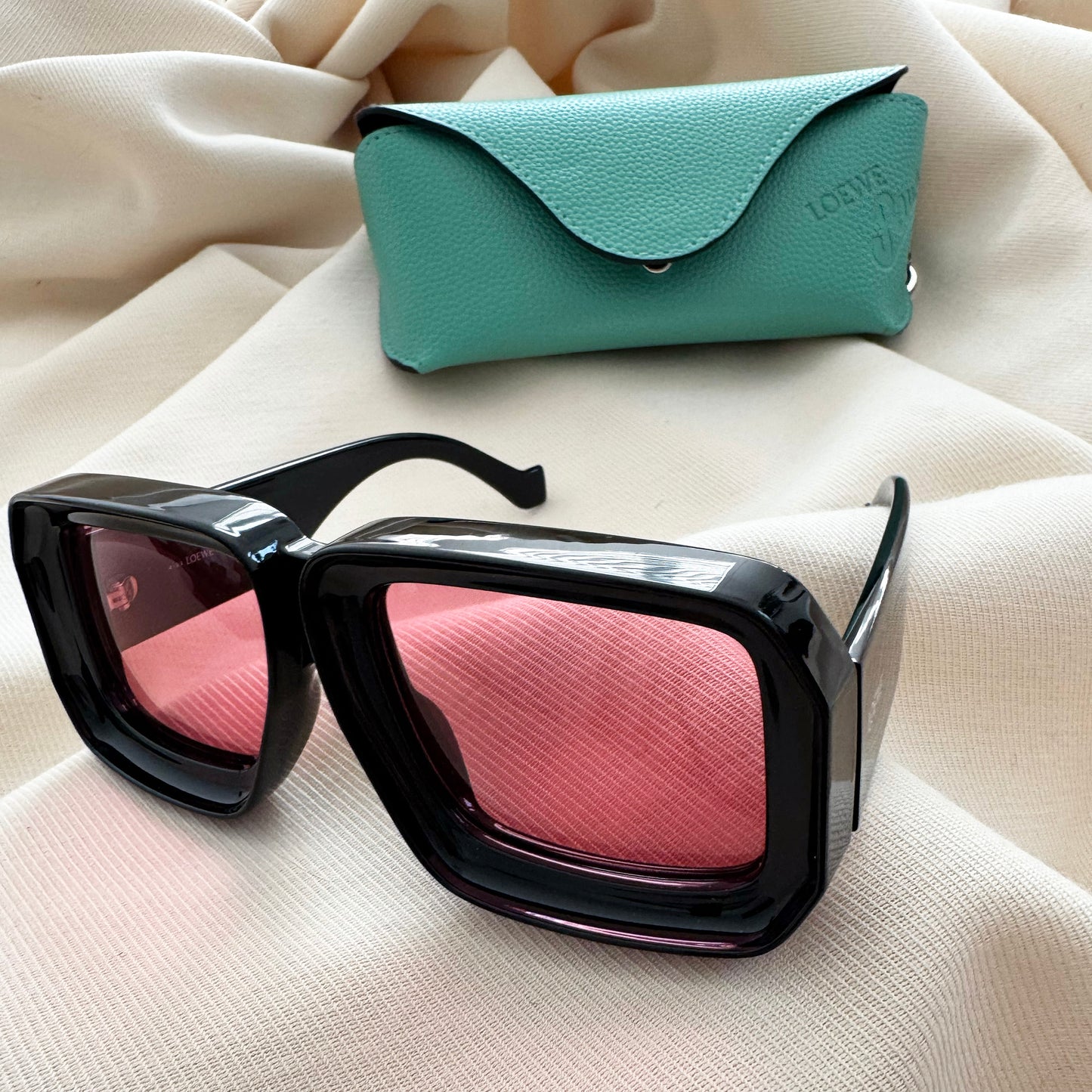 Loewe x Paula's Ibiza 'Dive In Mask' Sunglasses in "Shiny Black"