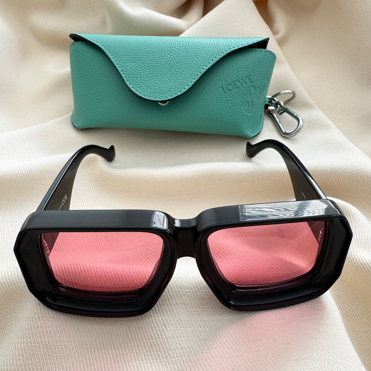 Loewe x Paula's Ibiza 'Dive In Mask' Sunglasses in "Shiny Black"