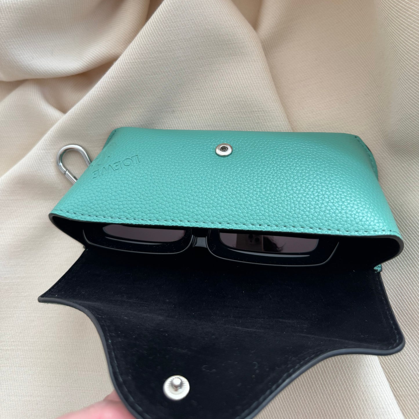 Loewe x Paula's Ibiza 'Dive In Mask' Sunglasses in "Shiny Black"