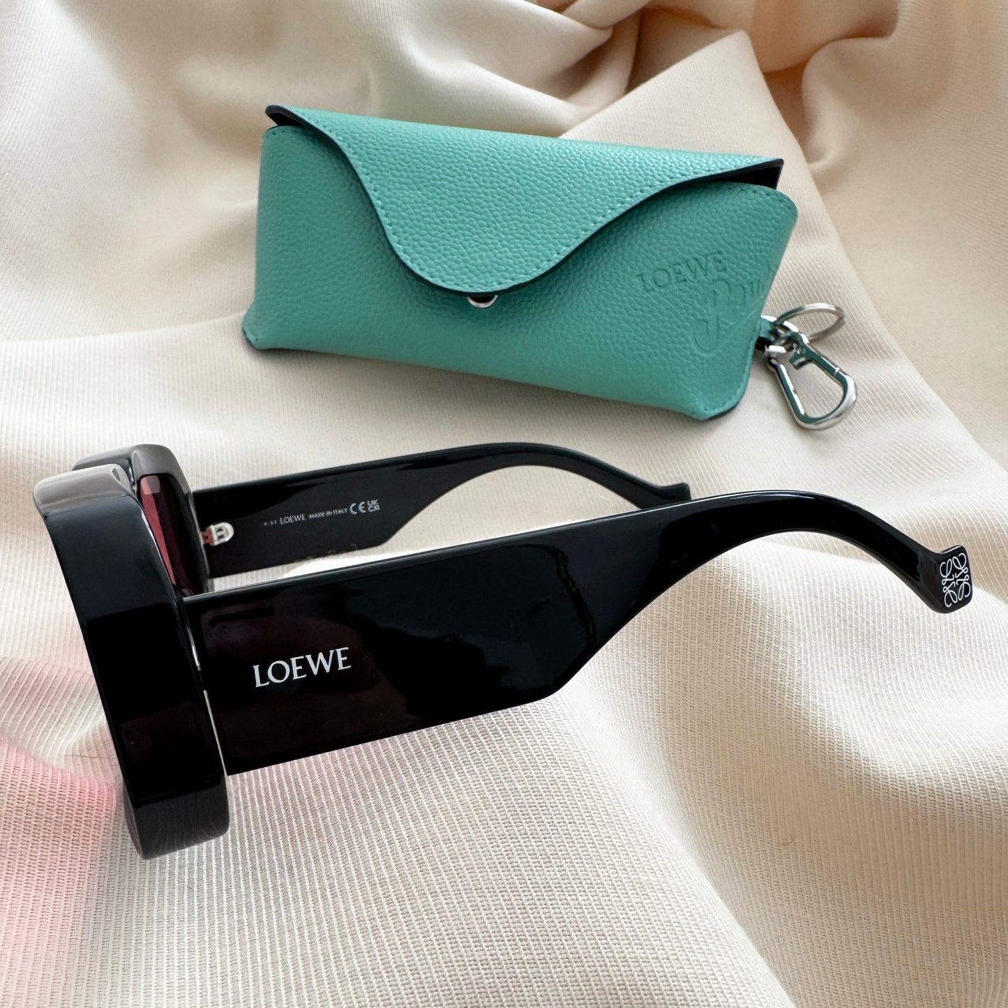 Loewe x Paula's Ibiza 'Dive In Mask' Sunglasses in "Shiny Black"
