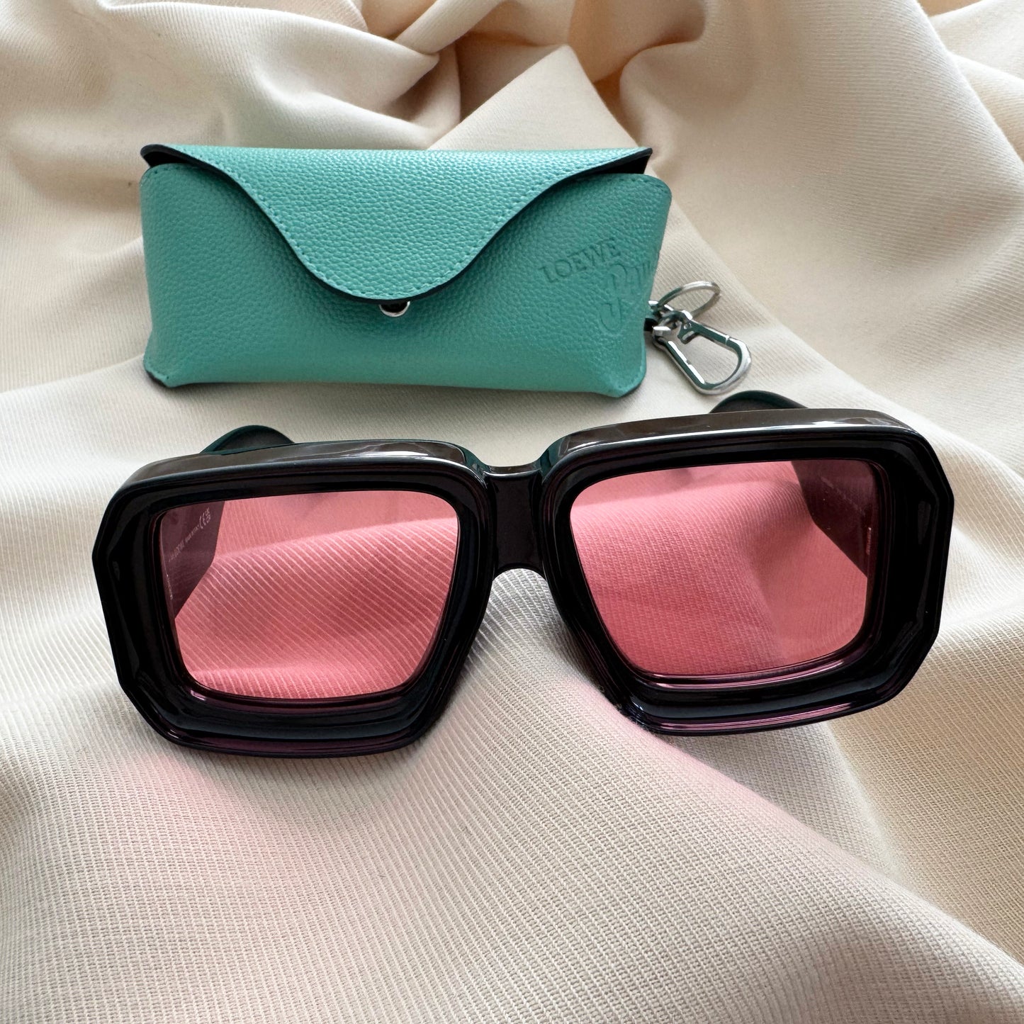 Loewe x Paula's Ibiza 'Dive In Mask' Sunglasses in "Shiny Black"