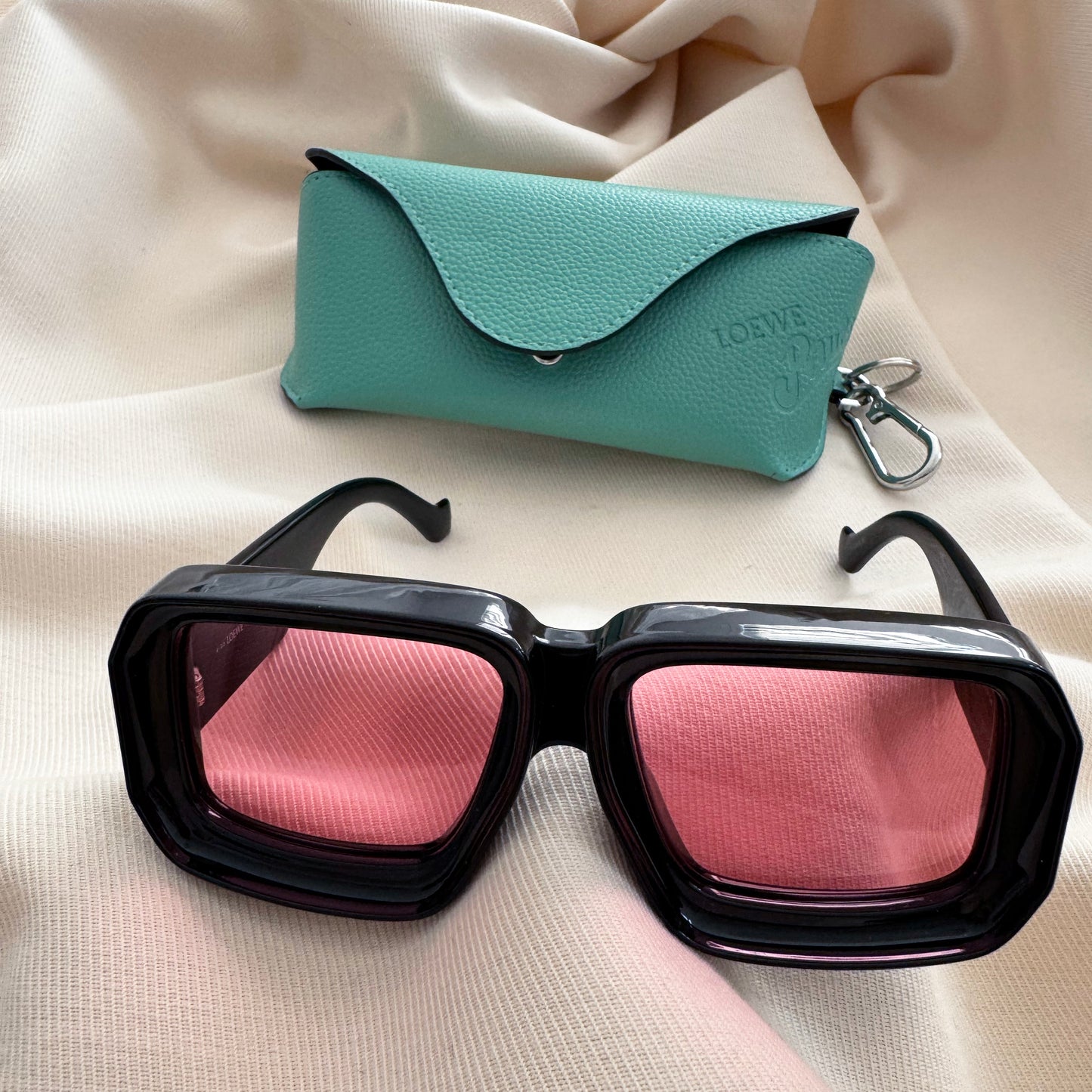 Loewe x Paula's Ibiza 'Dive In Mask' Sunglasses in "Shiny Black"