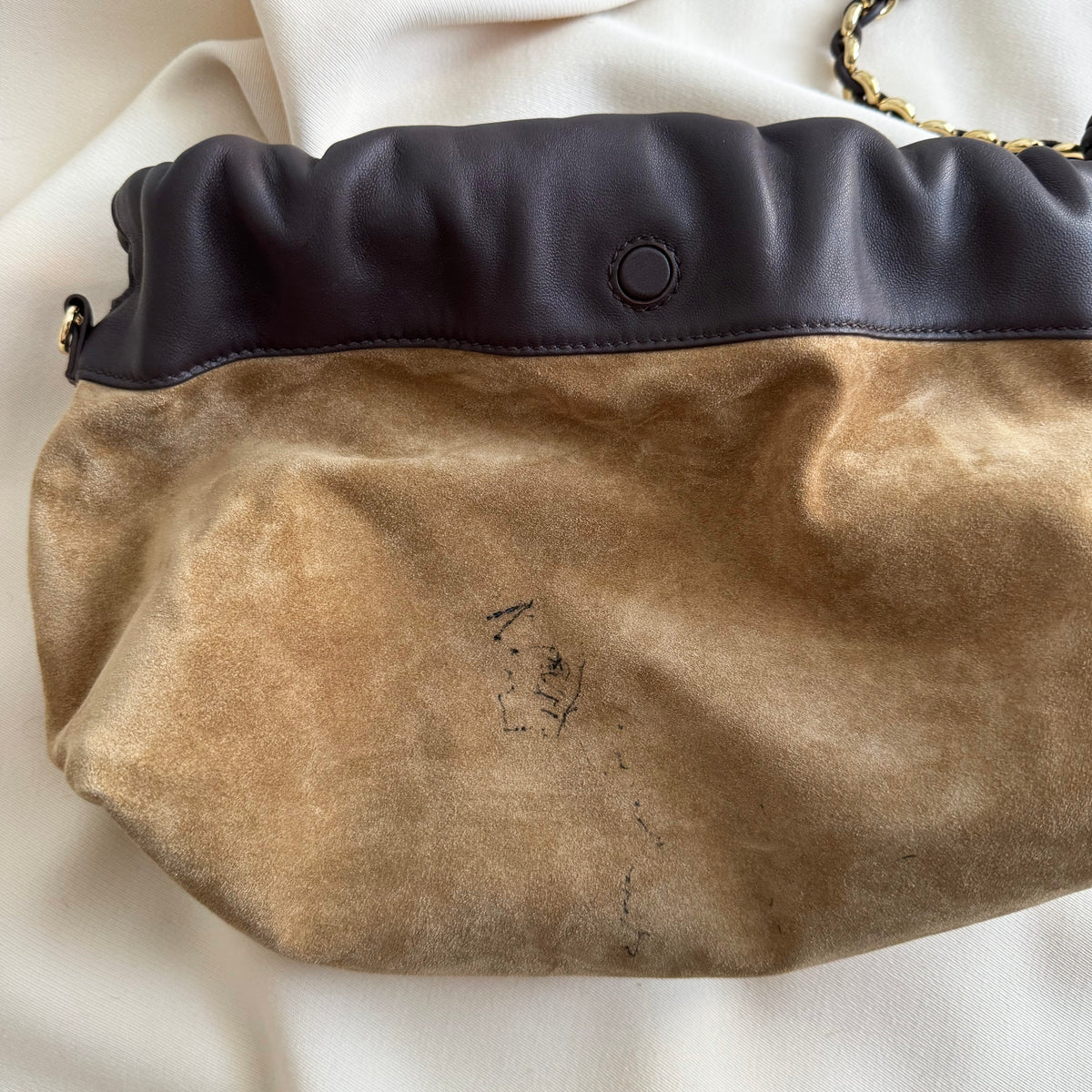 Loewe Medium Flamenco Mellow Nappa Leather Purse in Chestnut Brown