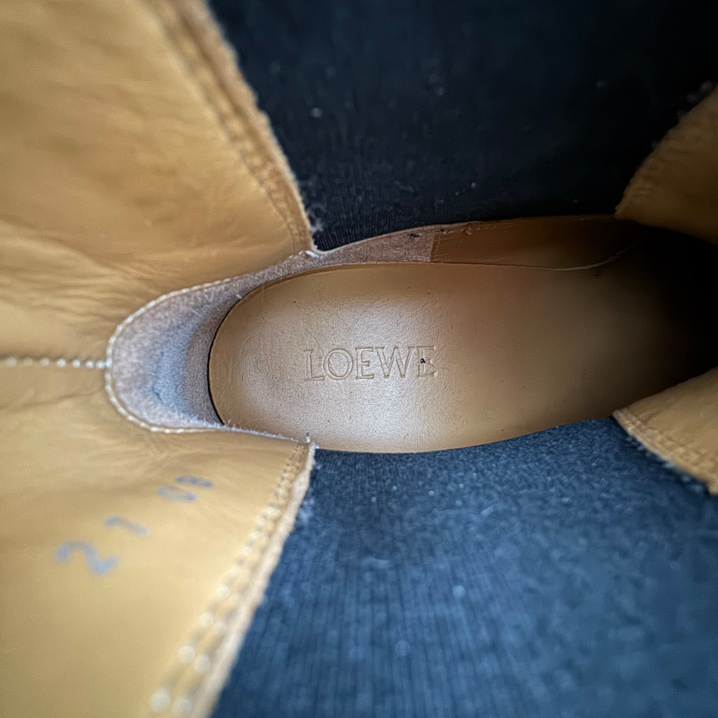 Loewe Chelsea Boot Ankle Boots In Black Leather, size 38