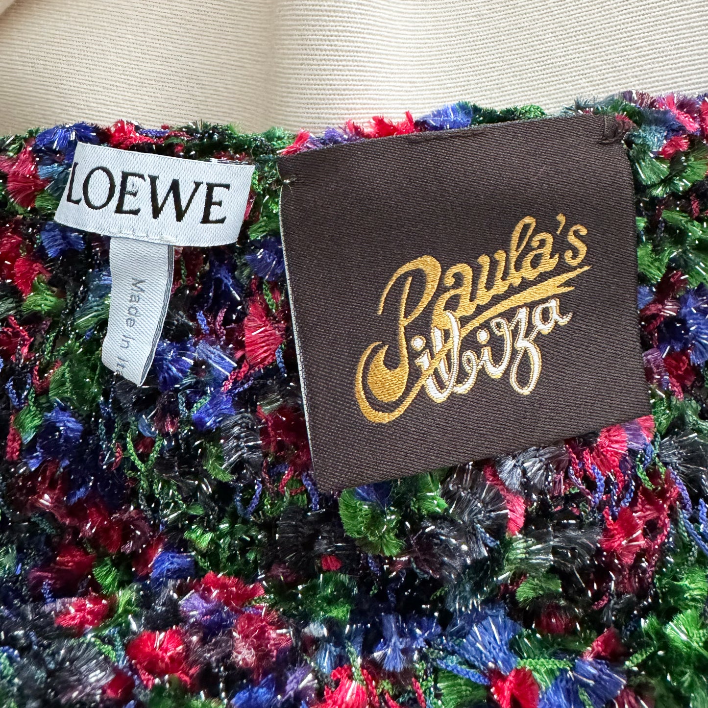 Loewe x Paula's Ibiza Metallic Halter Top, size Small