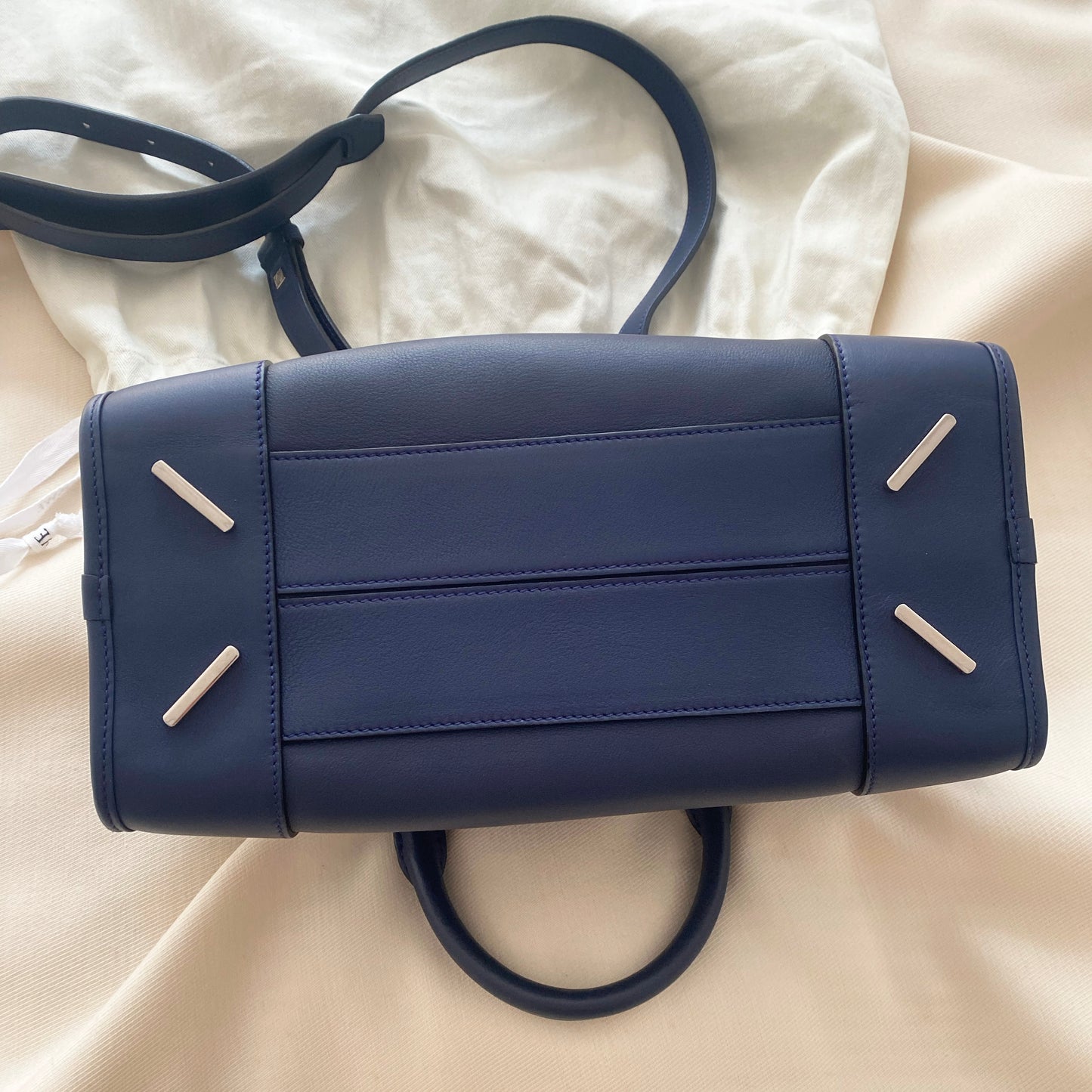 Loewe Amazona 28 Bag in Navy Nappa Calfskin