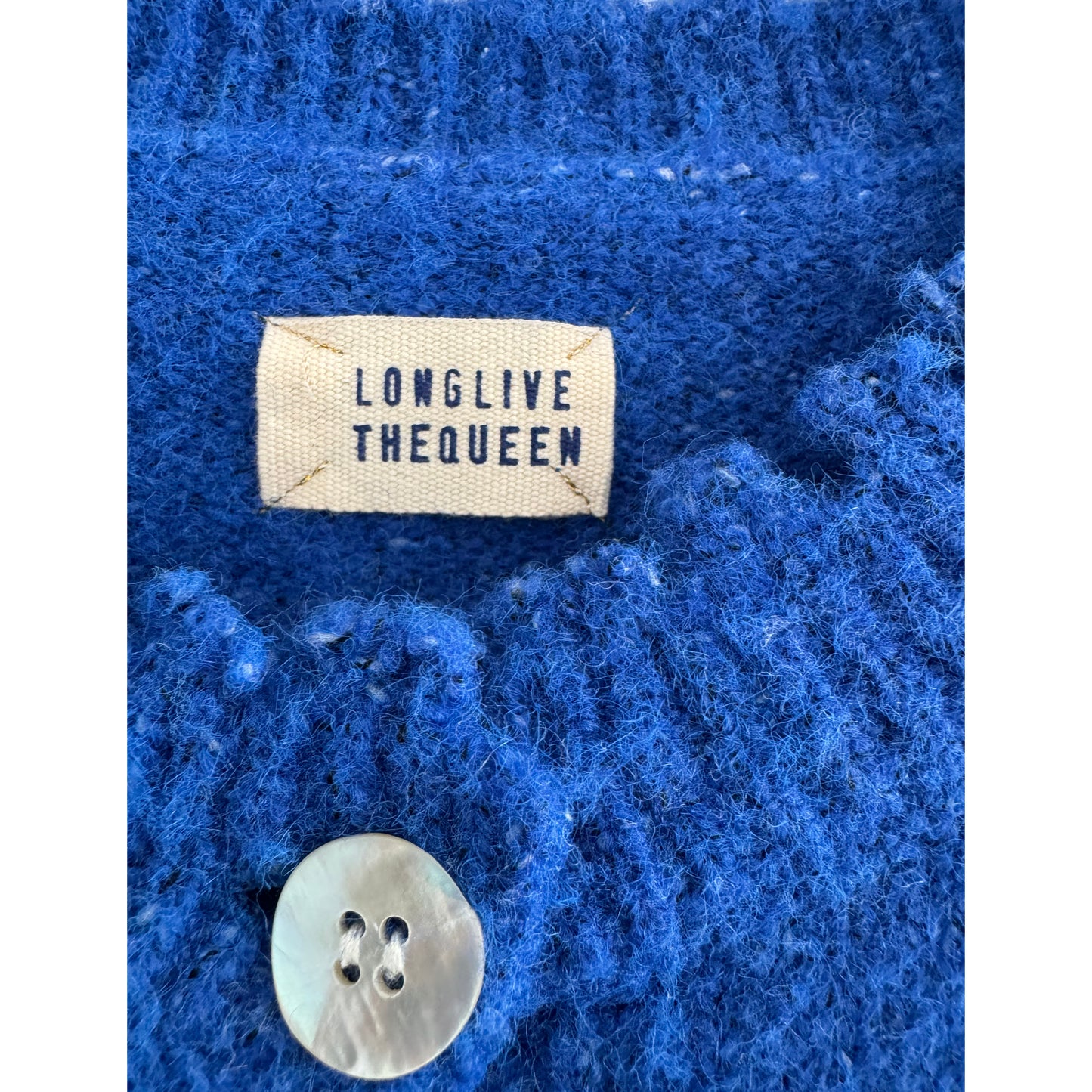 ** KIDS ** Long Live the Queen Cardigan in Blue, size 10 years