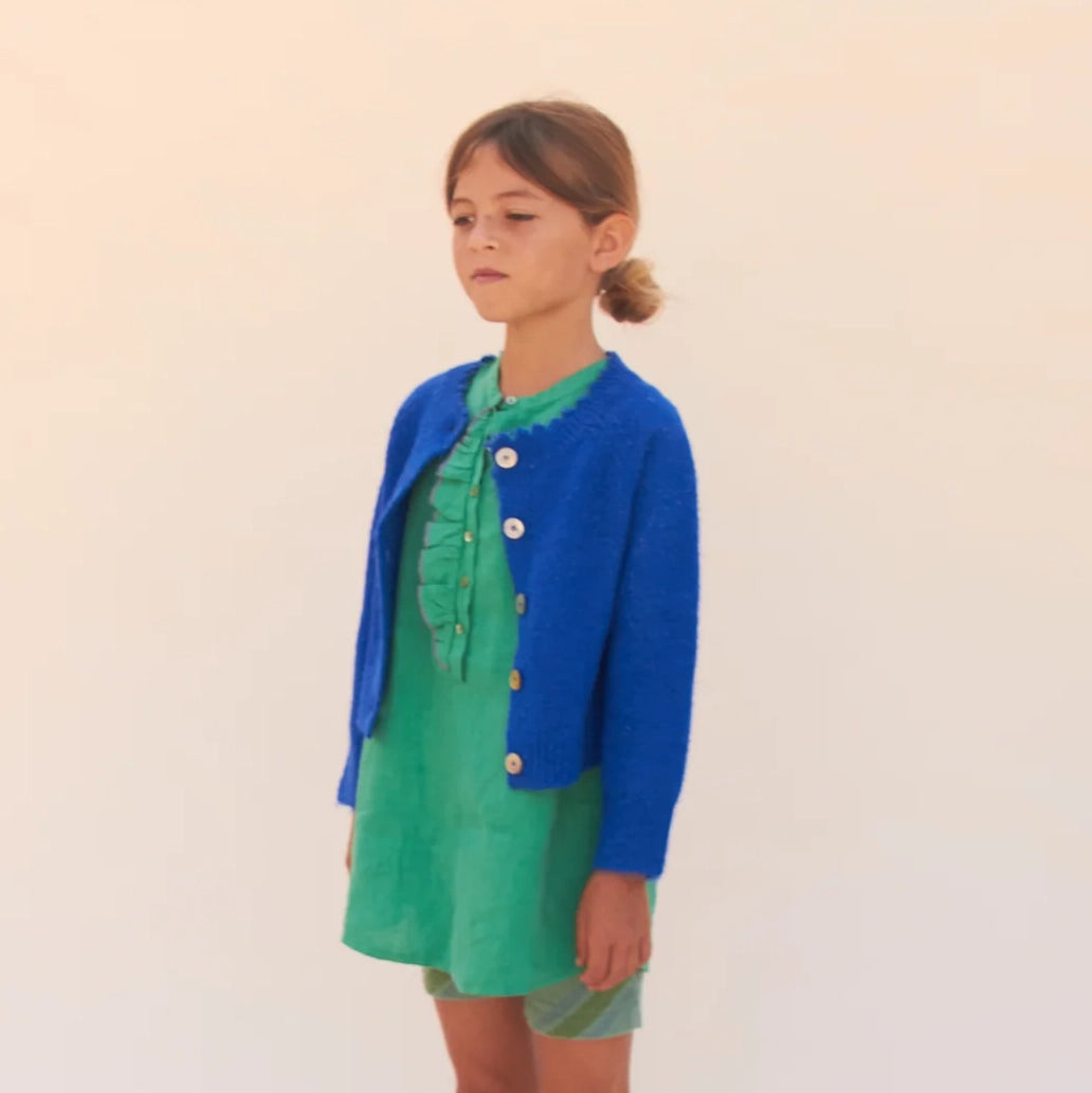 ** KIDS ** Long Live the Queen Cardigan in Blue, size 10 years