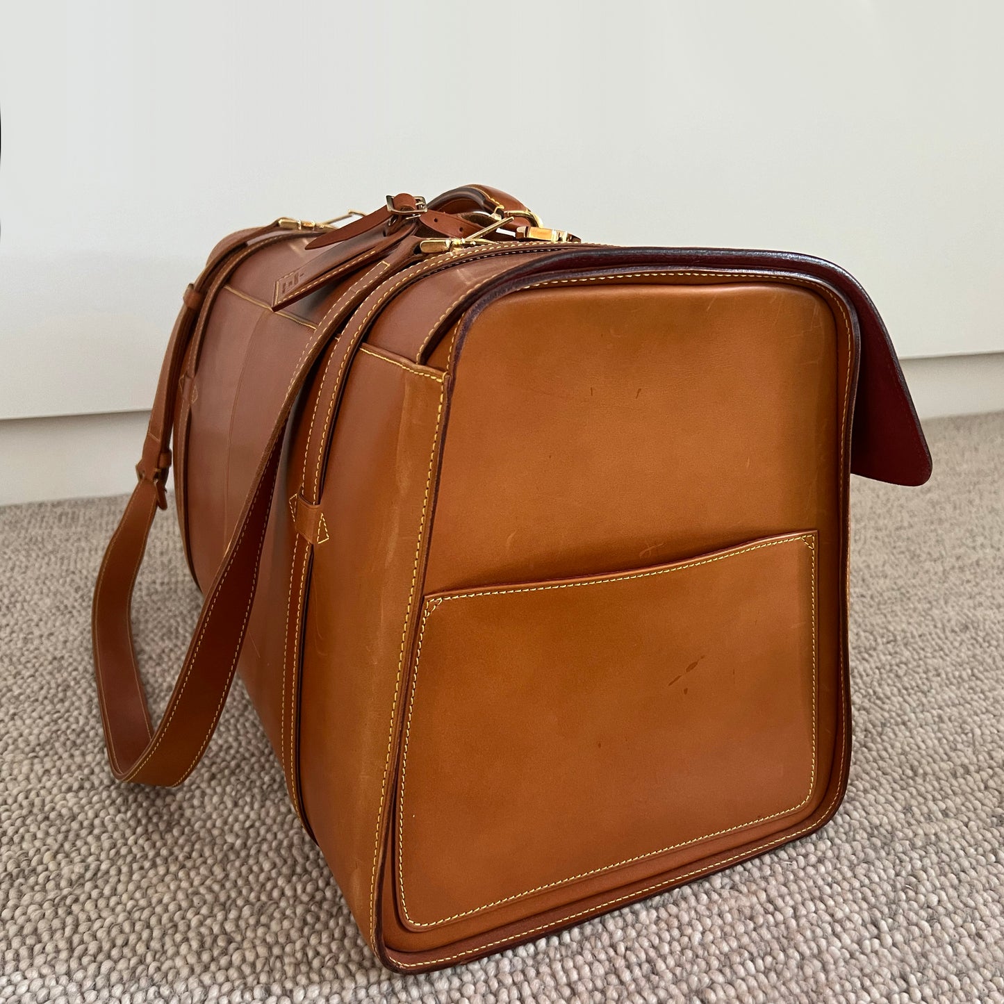 Louis Vuitton "Nubie" Weekender Bag in Leather