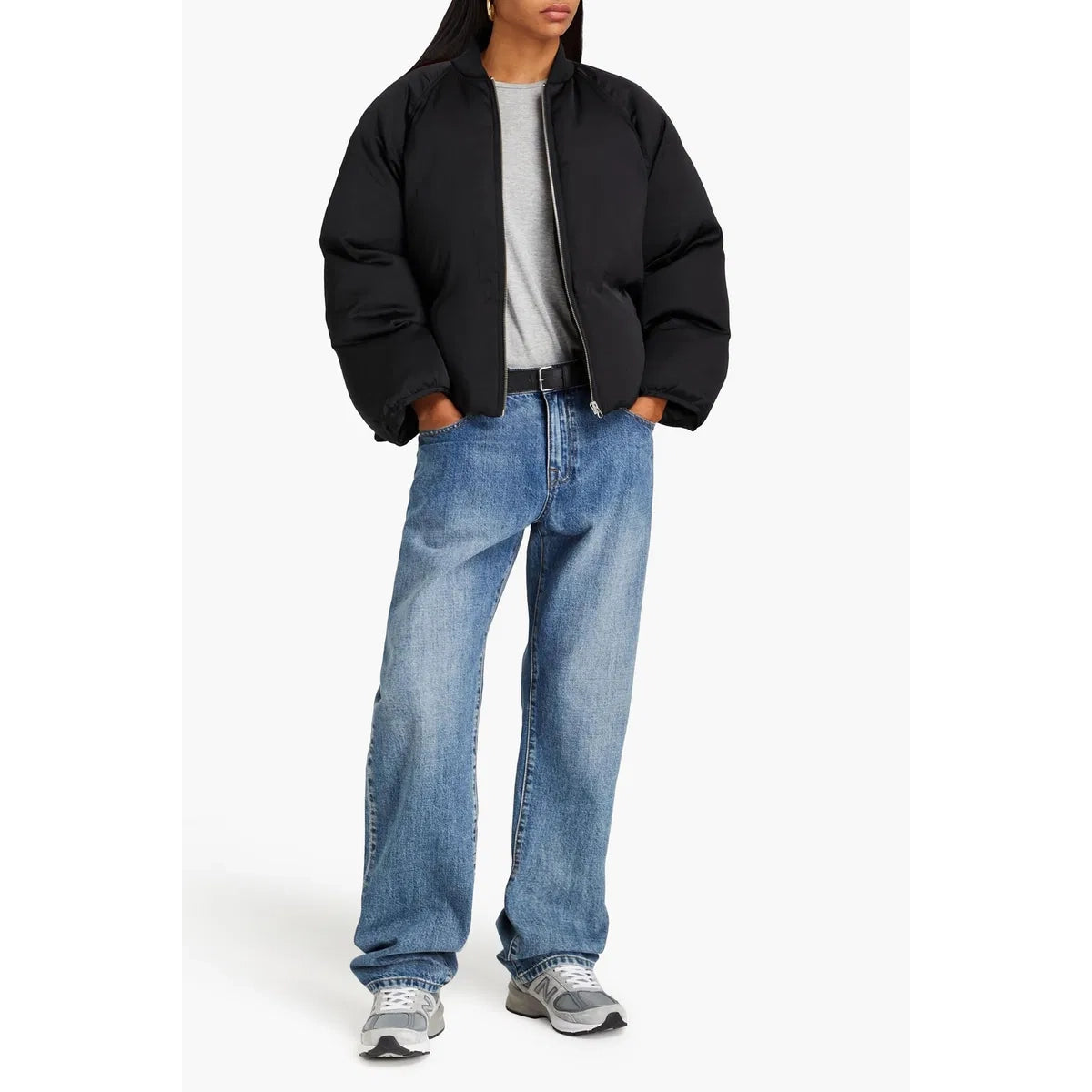 Loulou Studio "Dion" Puffer Jacket in Black, size Large