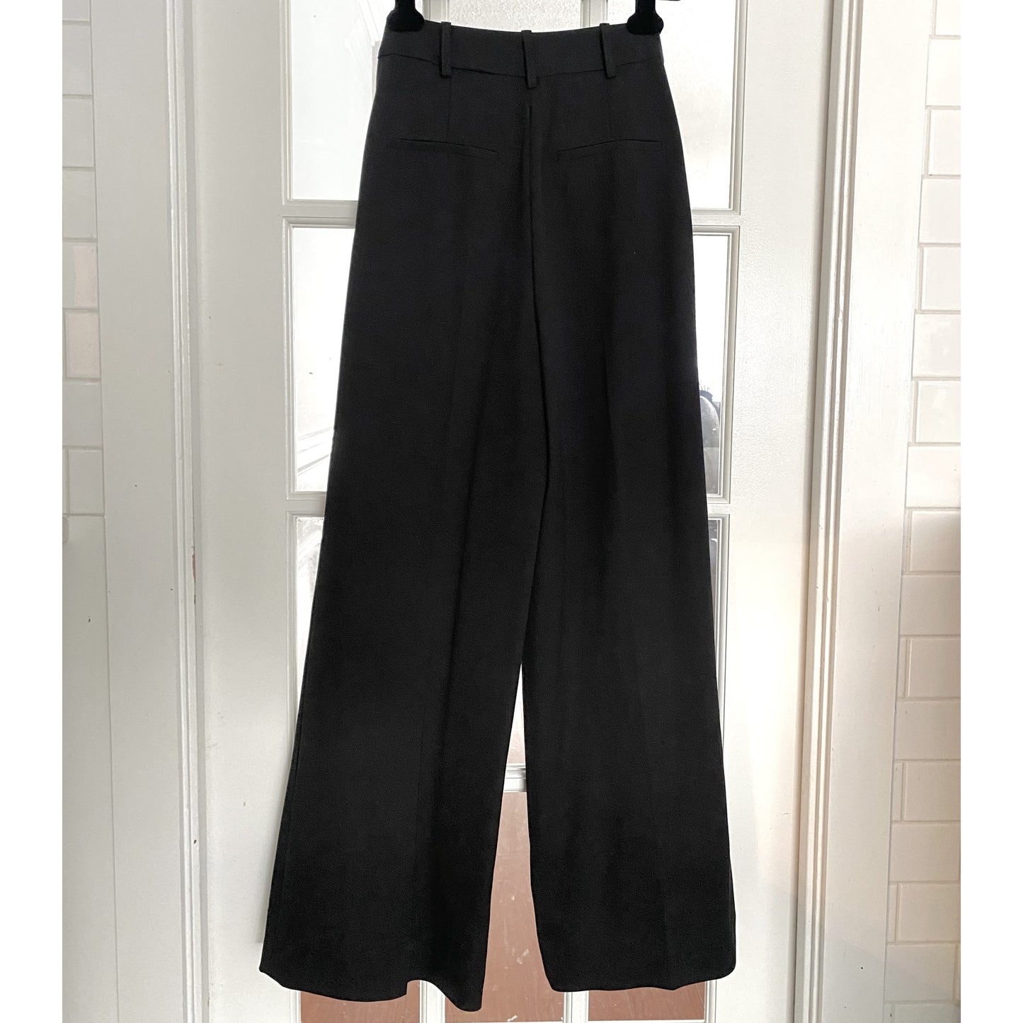 Loulou Studio Mouro Trousers in Black, Size XS