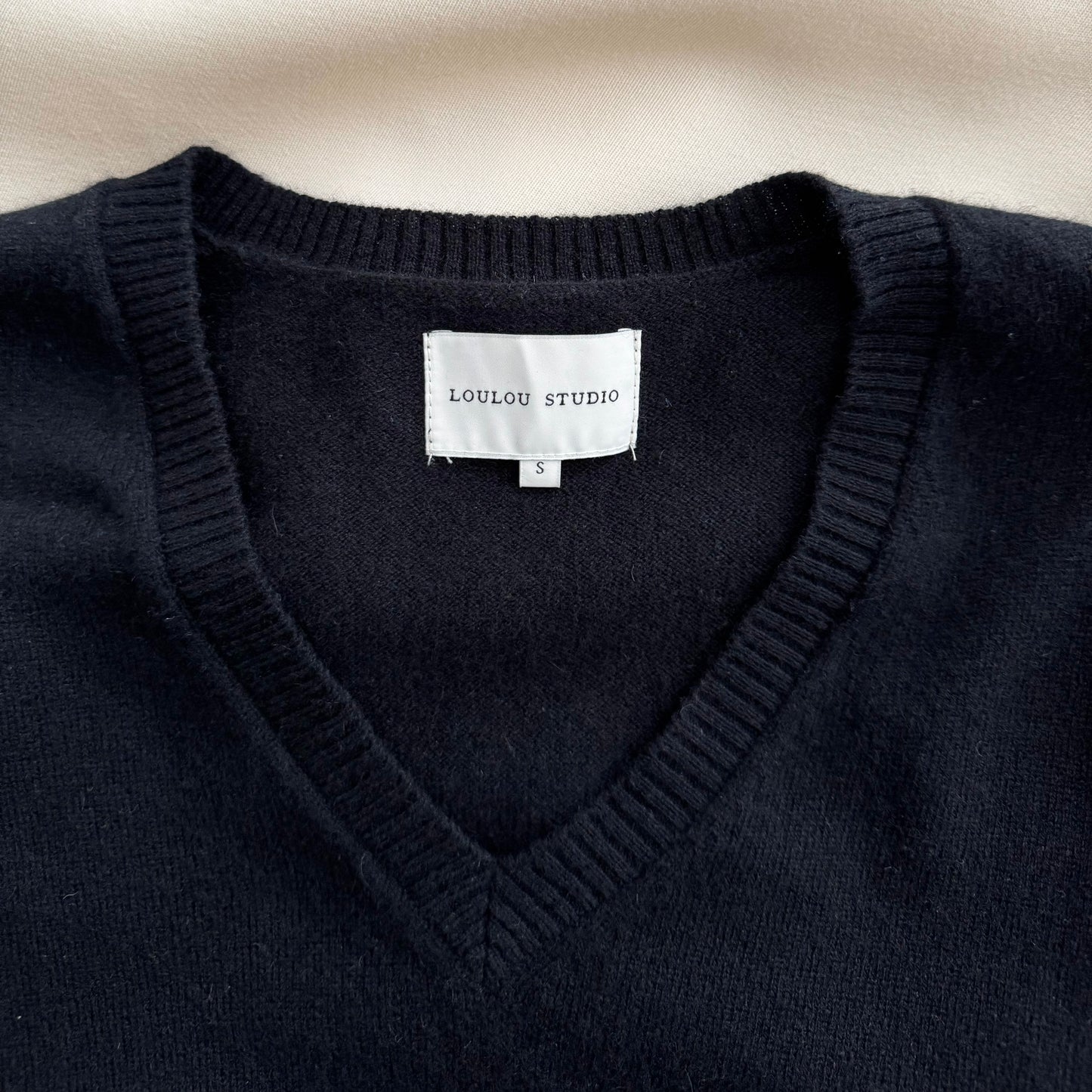 Loulou Studio "Serafini" sweater in black, size Small