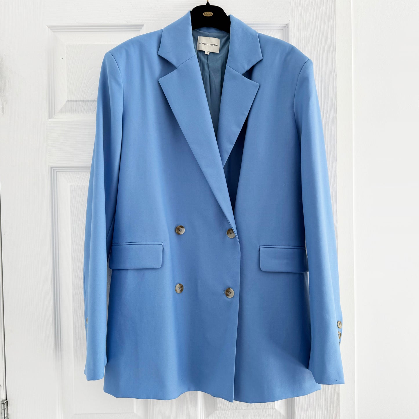 LouLou Studio "Donau" Blazer in Blue, size Small