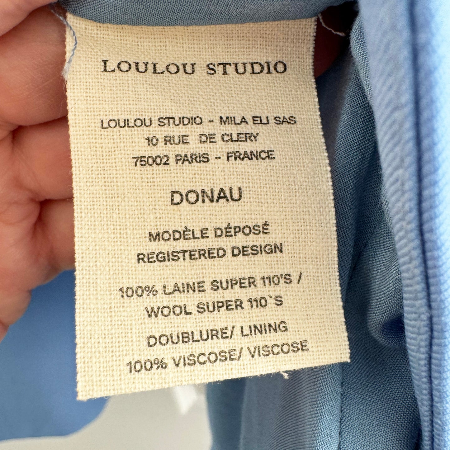 LouLou Studio "Donau" Blazer in Blue, size Small