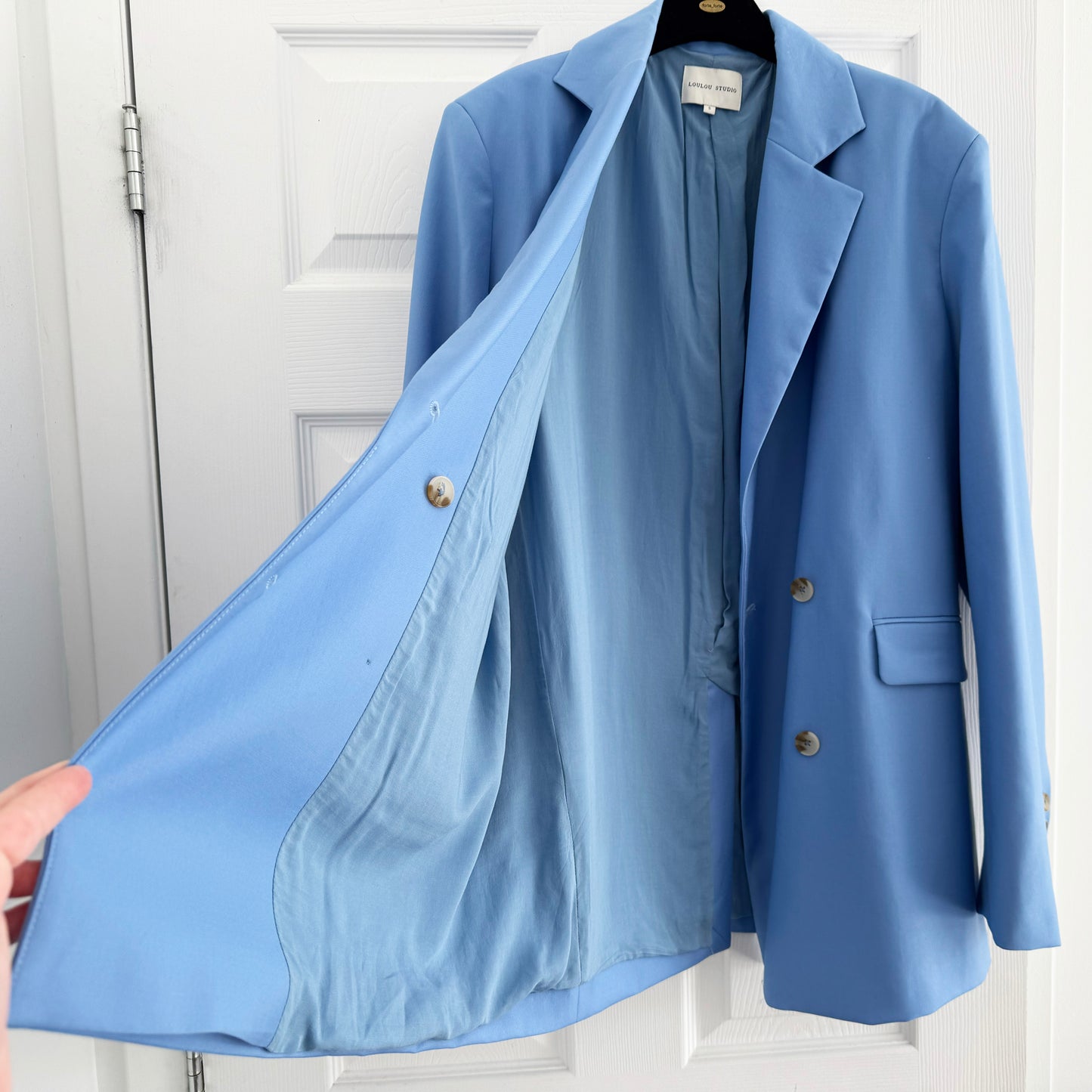 LouLou Studio "Donau" Blazer in Blue, size Small