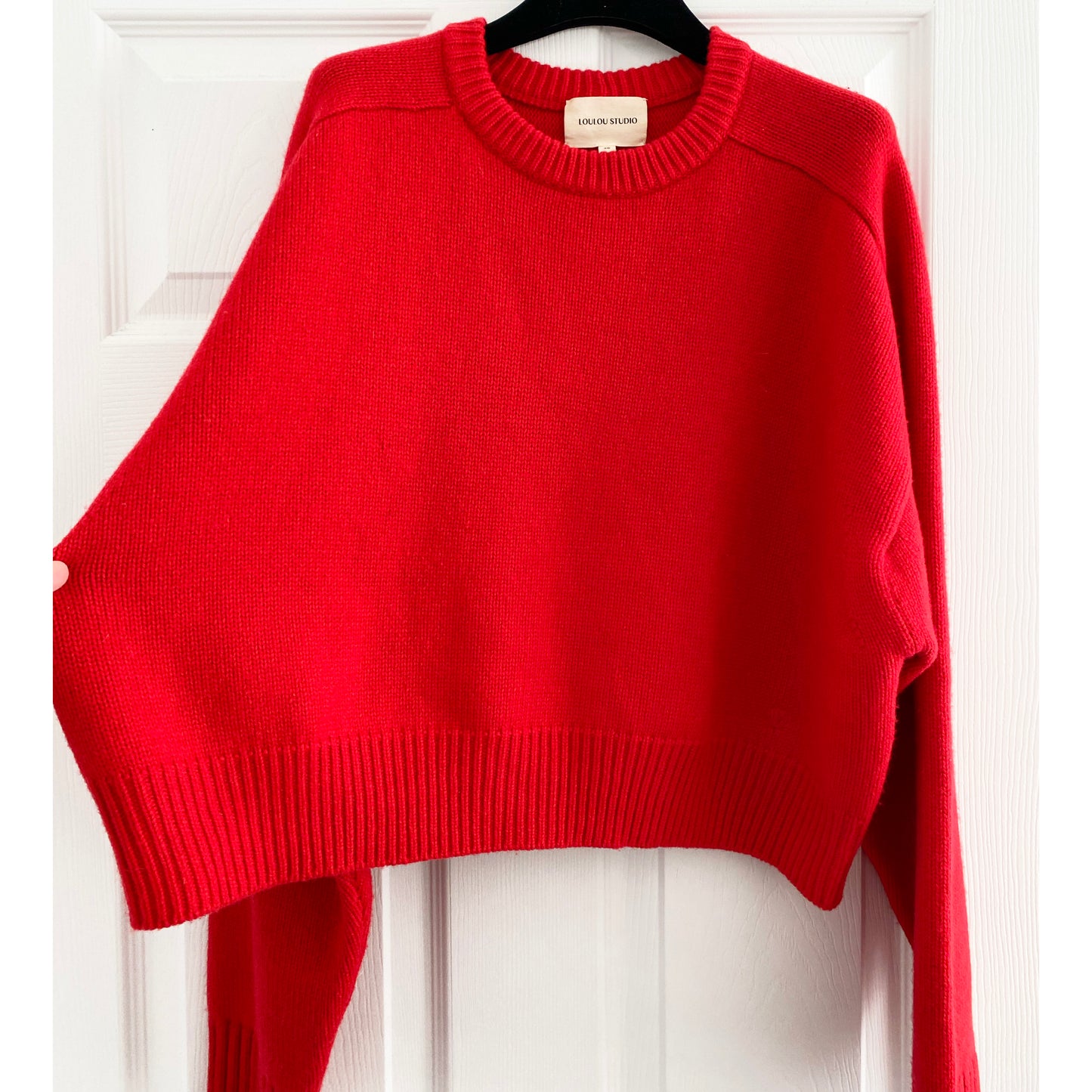 Lou Lou Studio "Bruzzi" Sweater in Red, size XS (fits oversize)