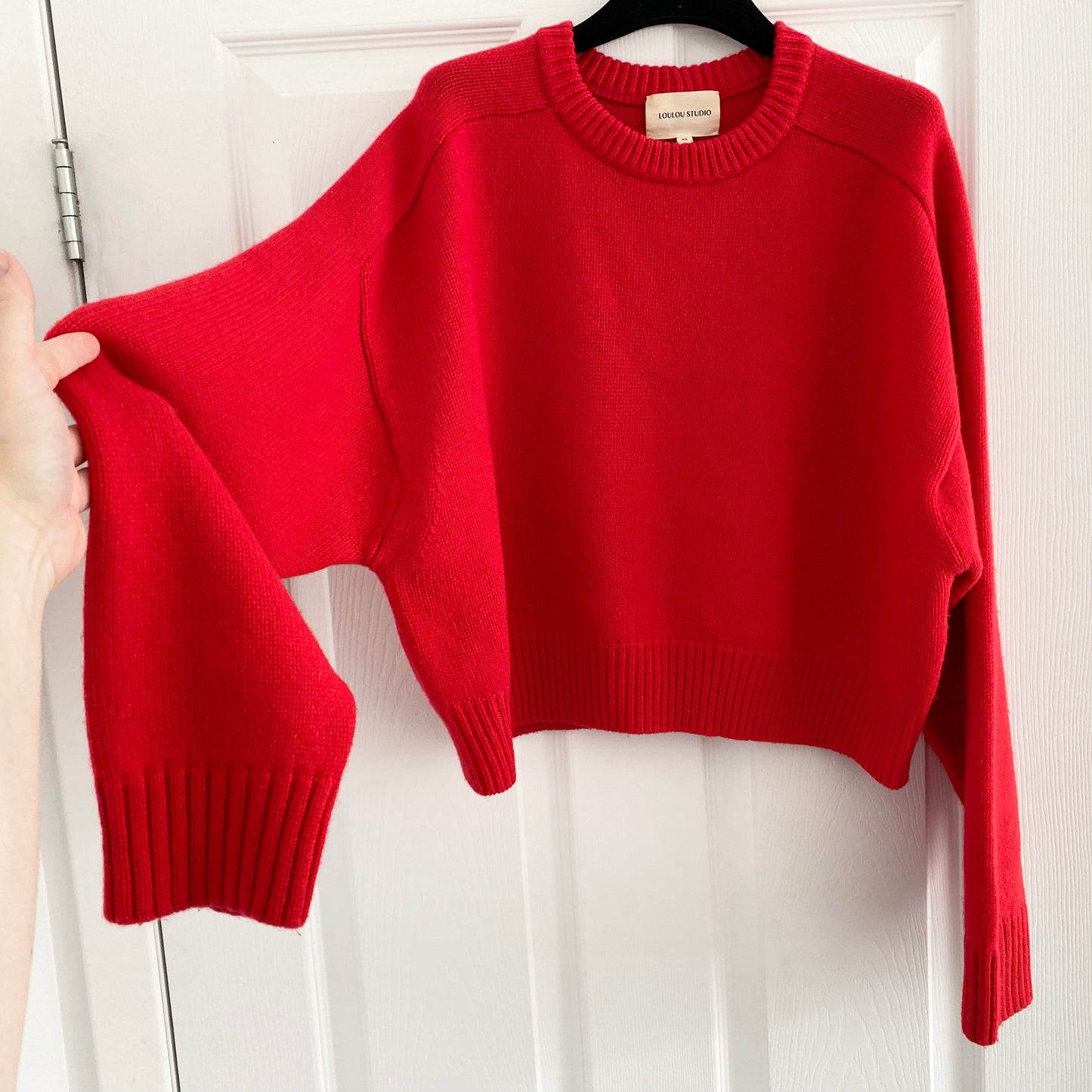 Lou Lou Studio "Bruzzi" Sweater in Red, size XS (fits oversize)