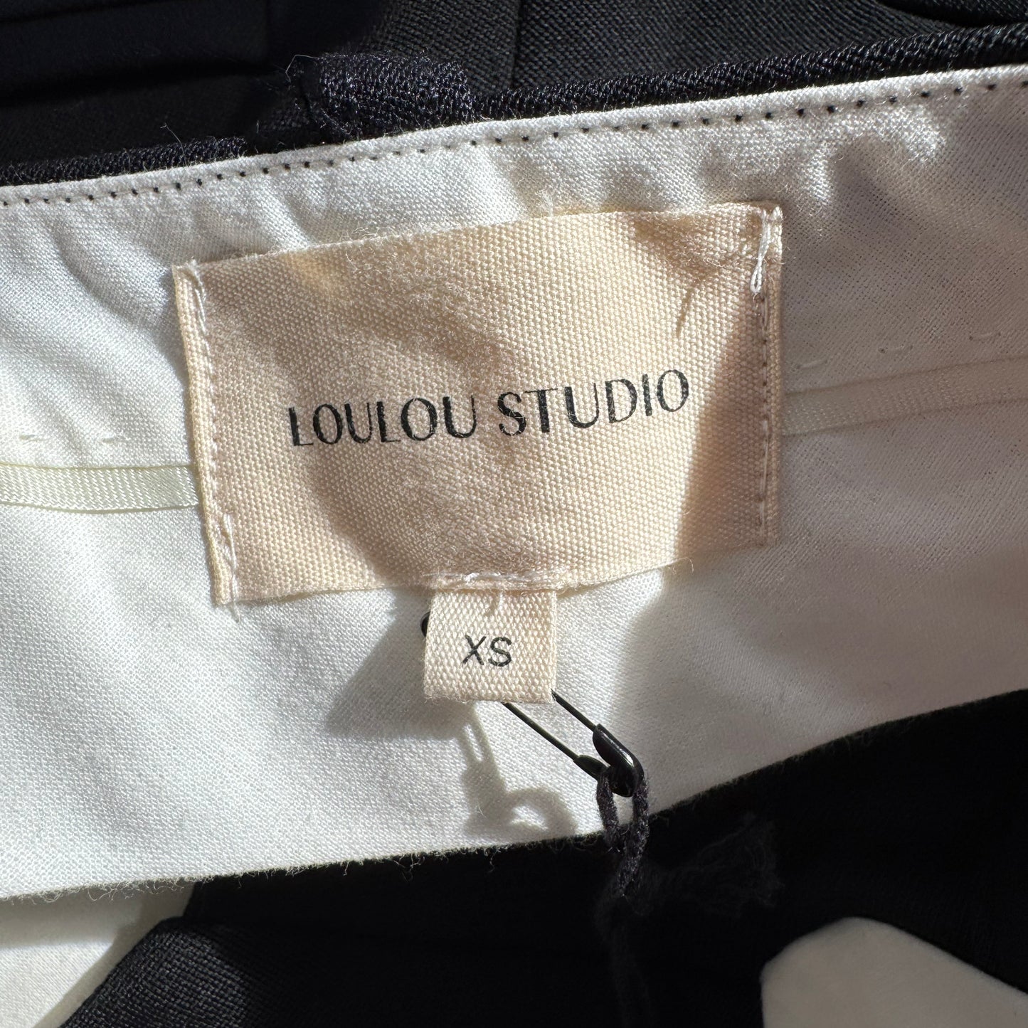 Loulou Studio Mouro Trousers in Black, Size XS