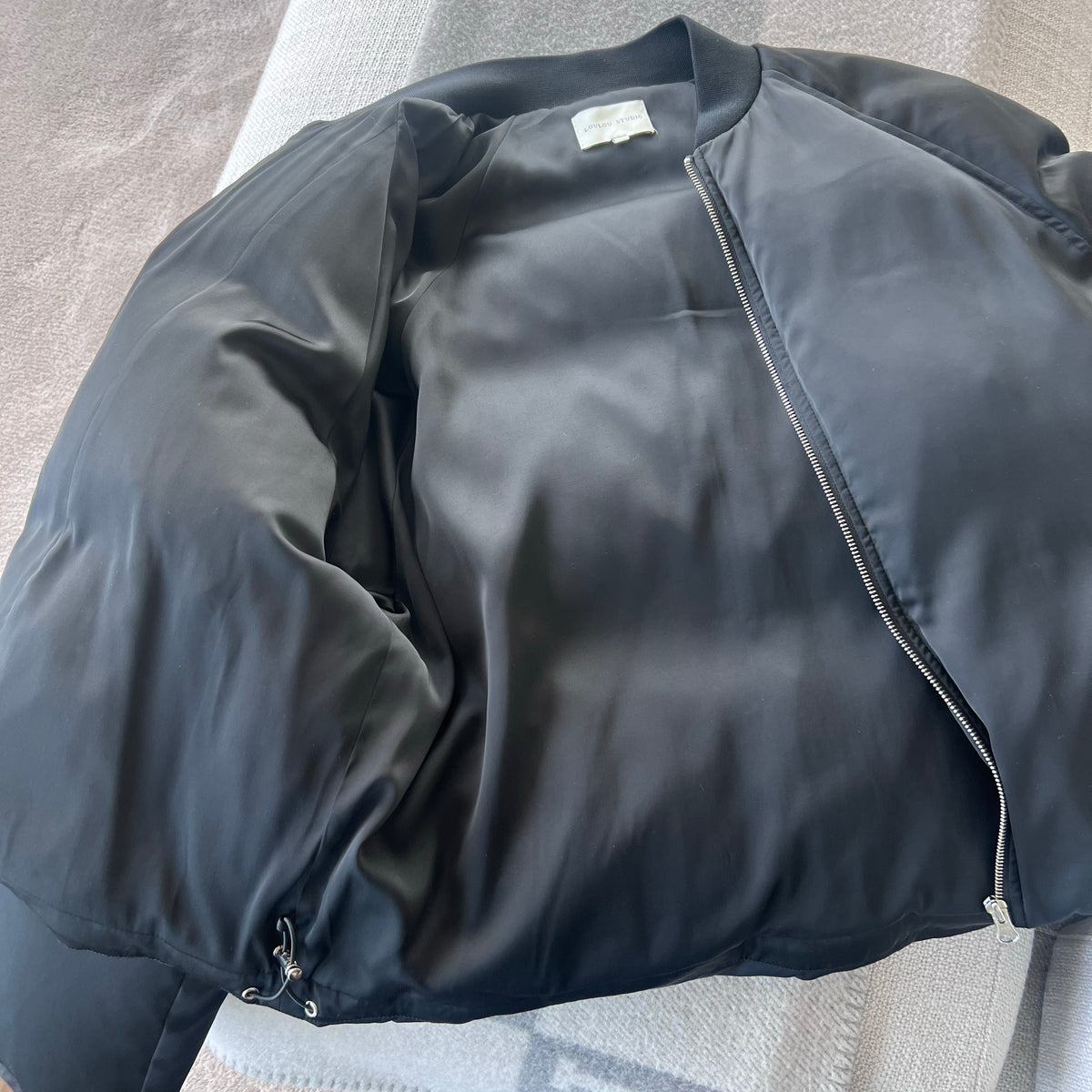 Loulou Studio "Dion" Puffer Jacket in Black, size Large