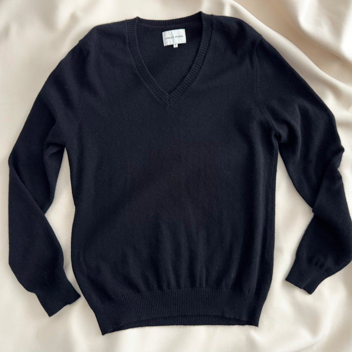 Loulou Studio "Serafini" sweater in black, size Small