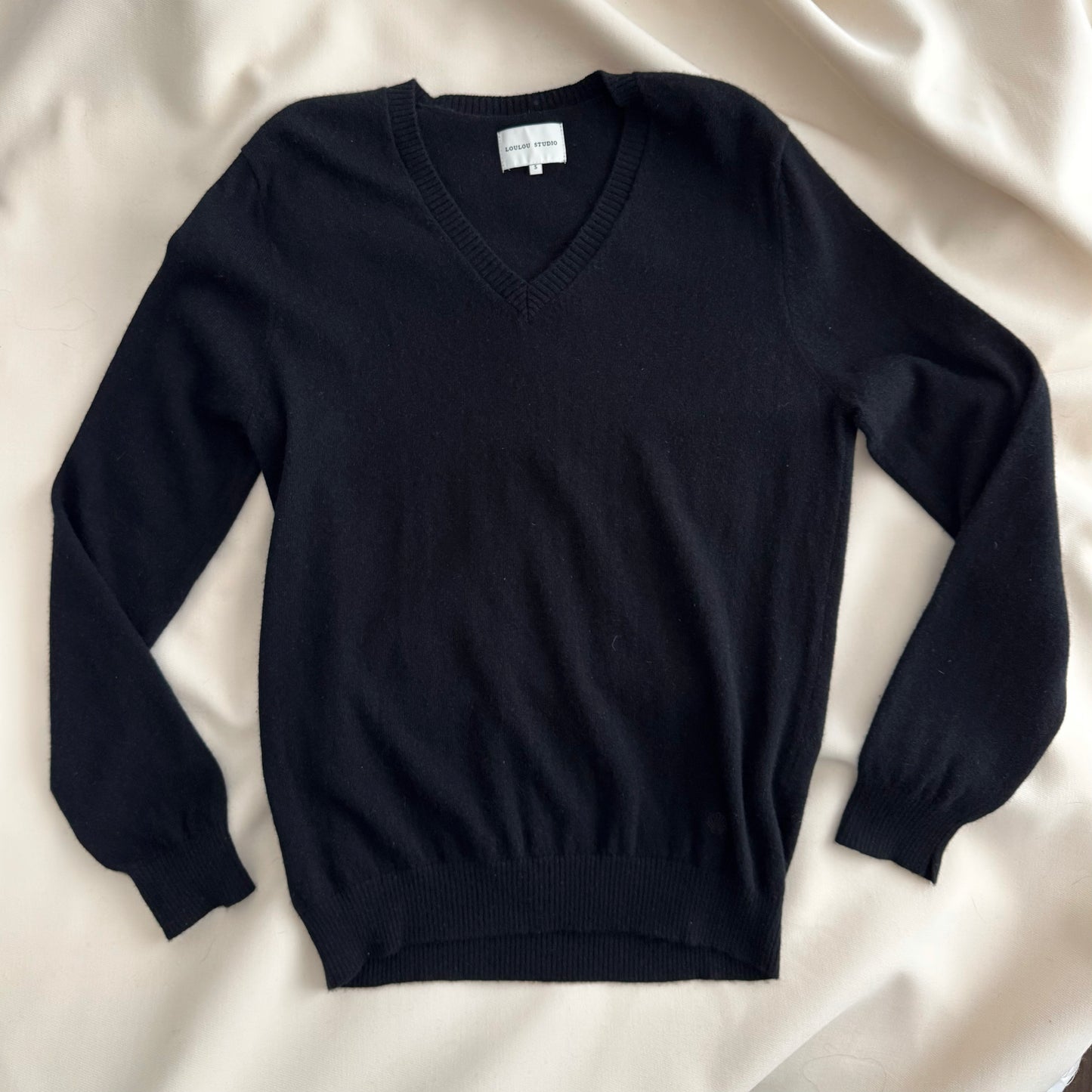Loulou Studio "Serafini" sweater in black, size Small