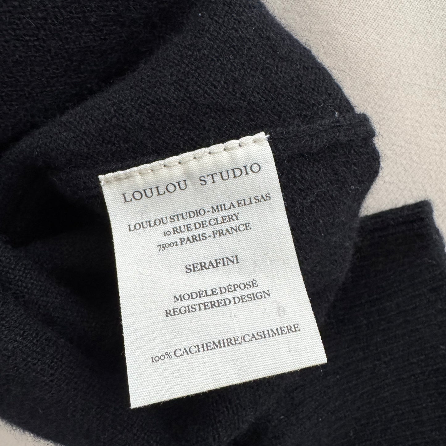 Loulou Studio "Serafini" sweater in black, size Small