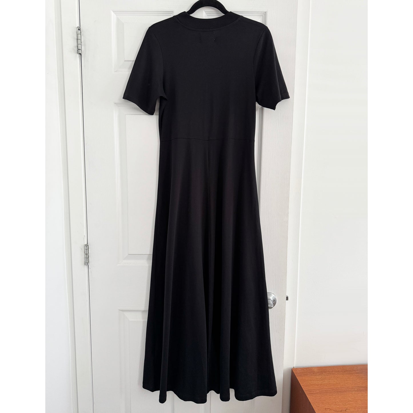 Loulou Studio "Sola" T-Shirt Dress in Black, size Medium (fits S/M)