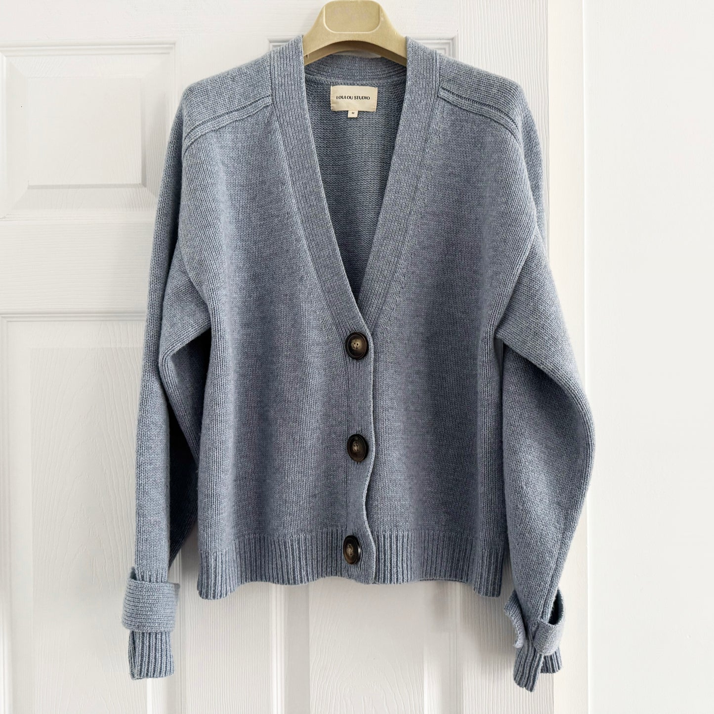 Loulou de Saison "Tiberine" Cardigan in Blue, size Medium