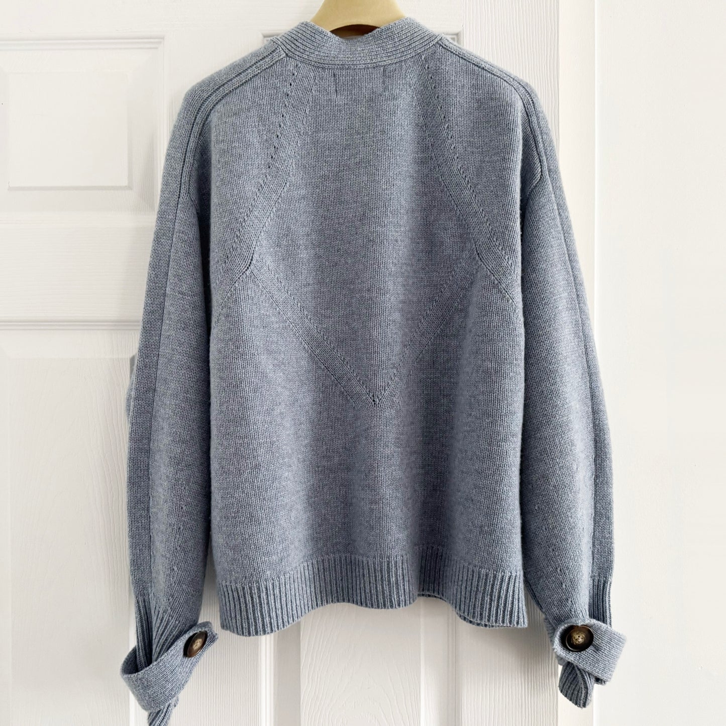 Loulou de Saison "Tiberine" Cardigan in Blue, size Medium