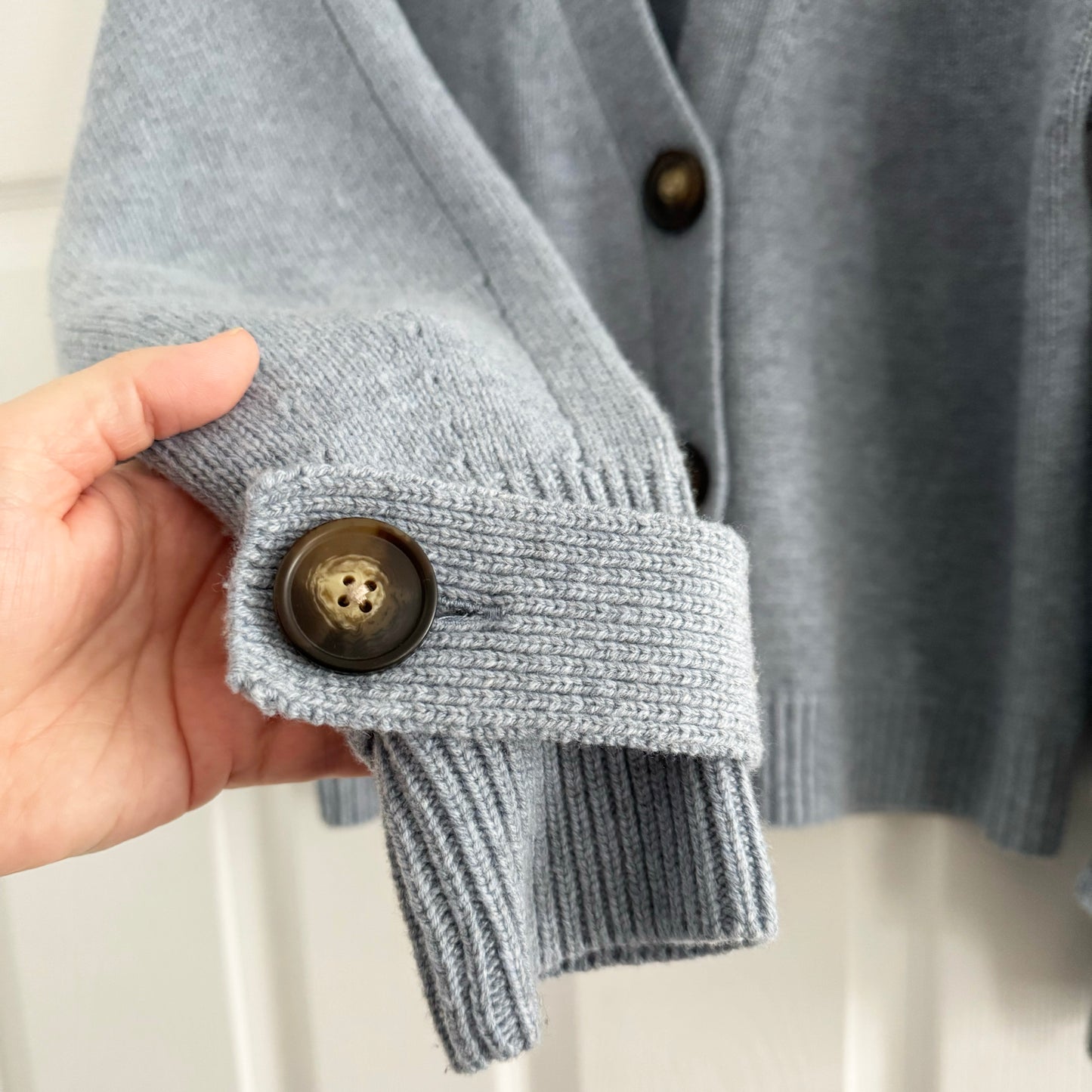 Loulou de Saison "Tiberine" Cardigan in Blue, size Medium