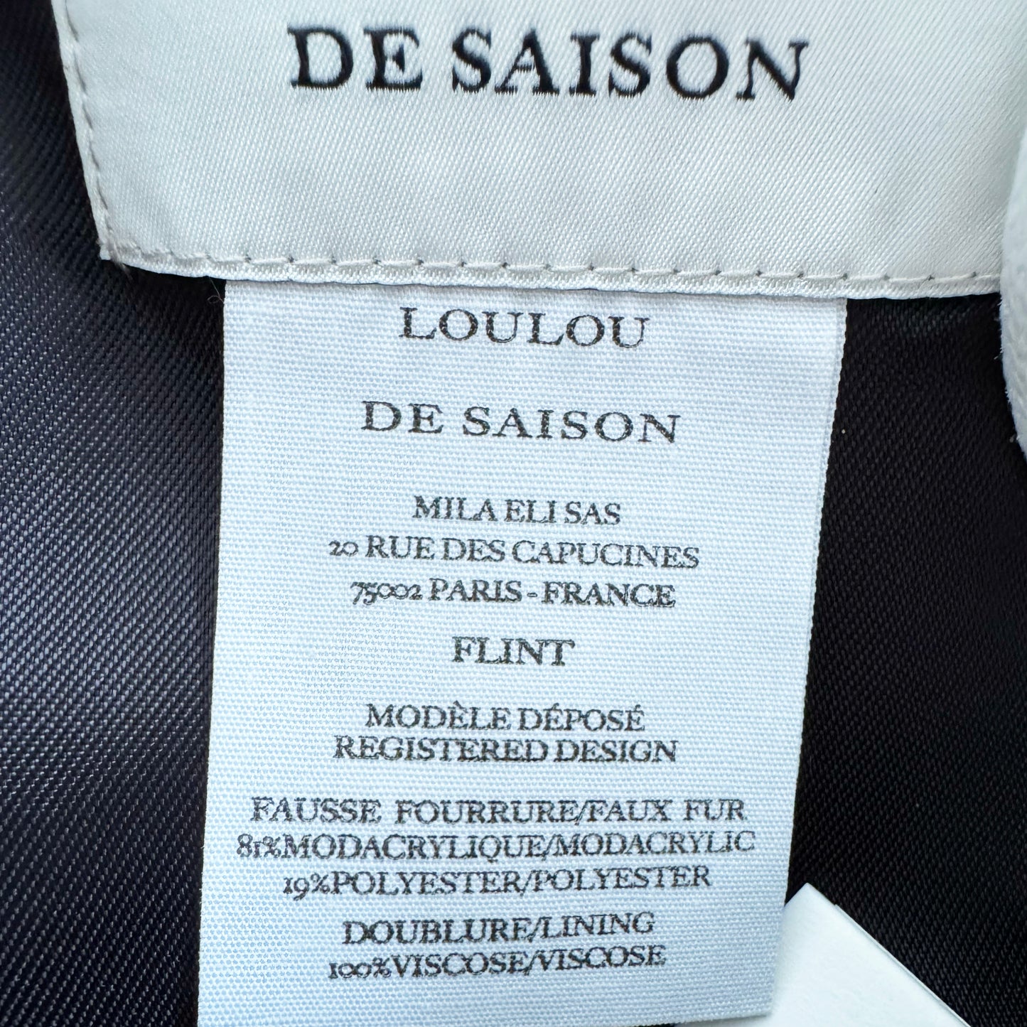Loulou de la Saison "Flint" Faux Fur Clutch