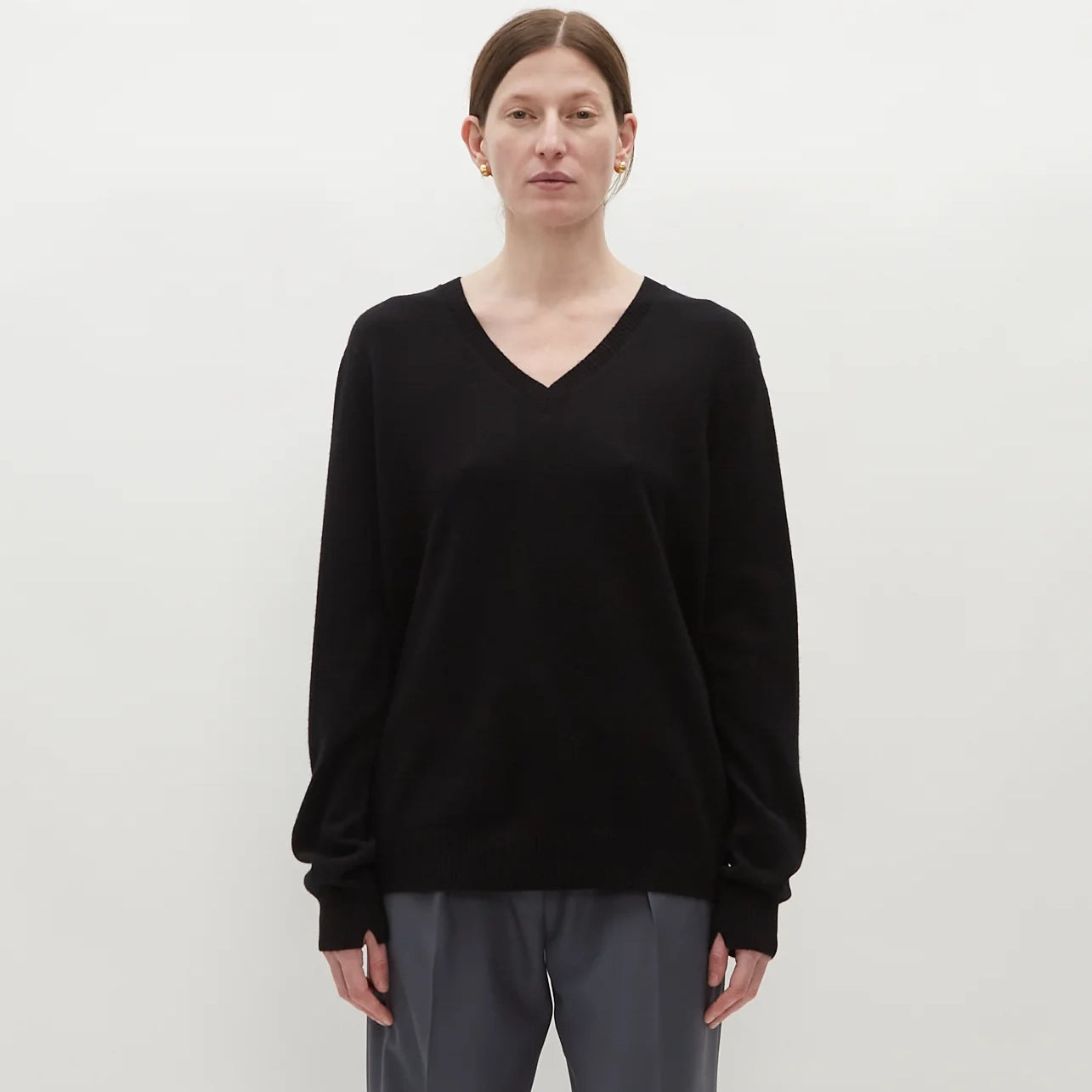 Loulou Studio "Serafini" sweater in black, size Small