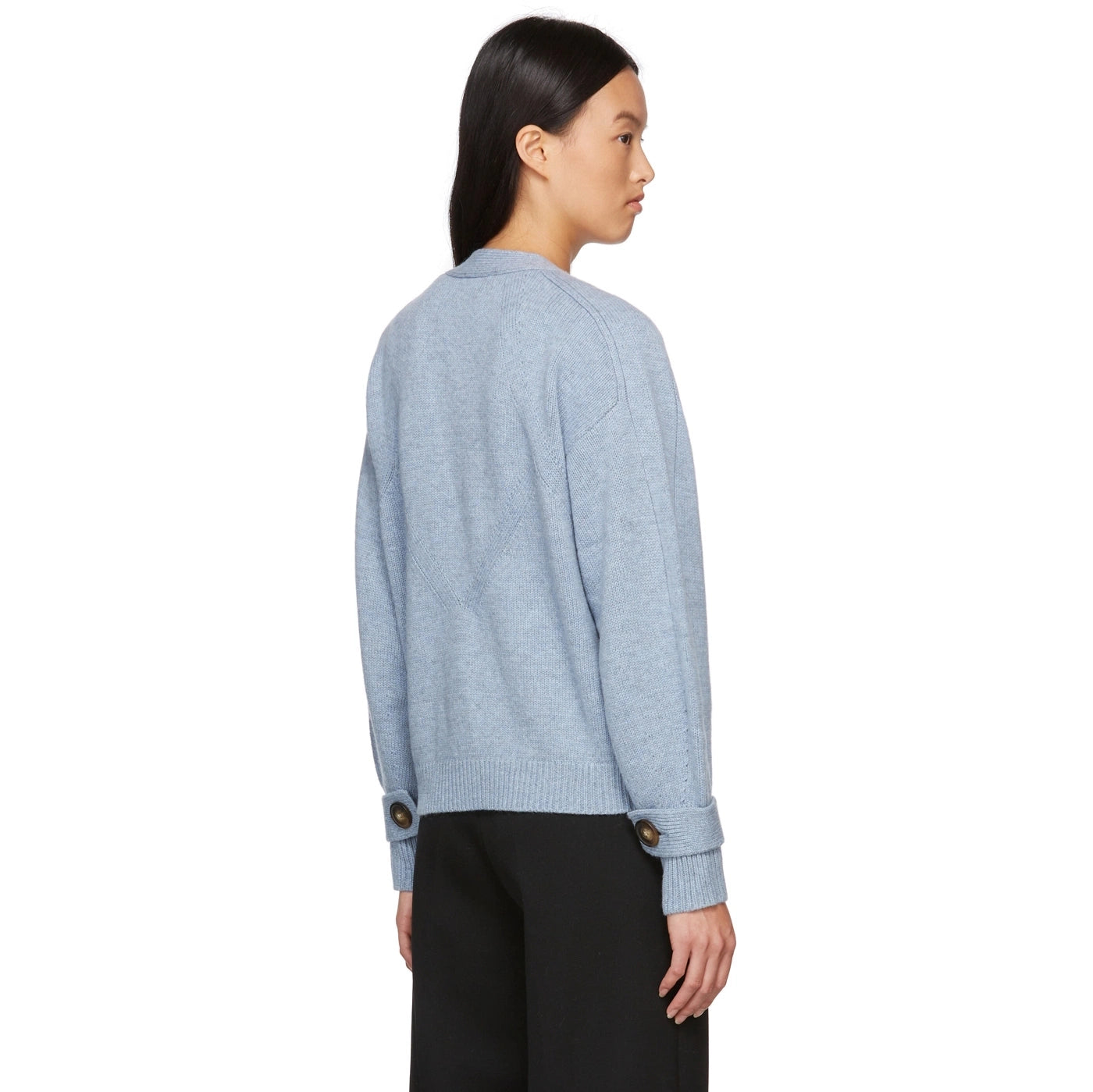 Loulou de Saison "Tiberine" Cardigan in Blue, size Medium