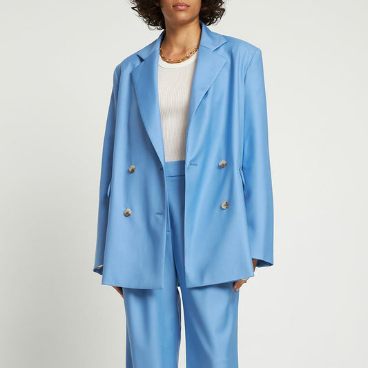 LouLou Studio "Donau" Blazer in Blue, size Small