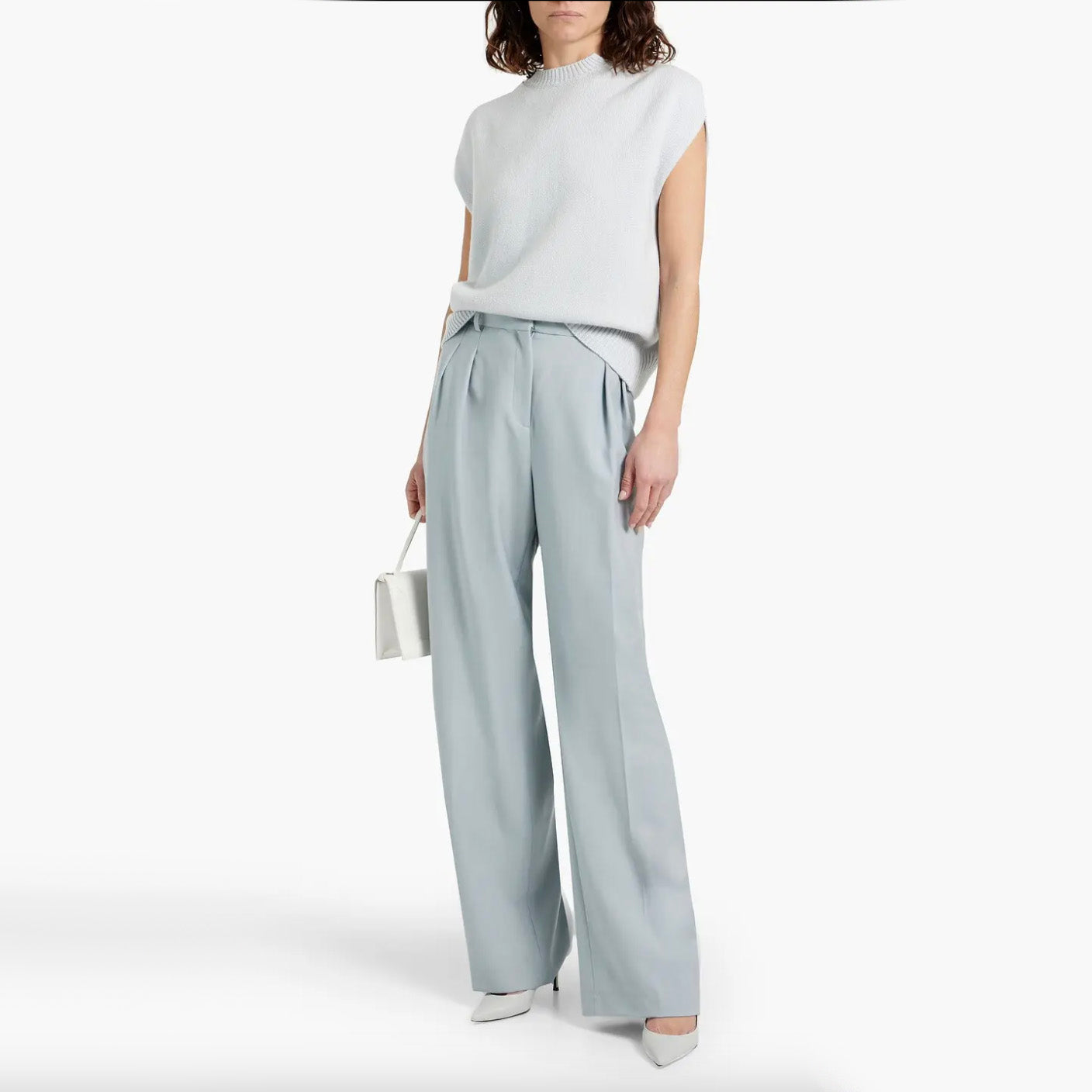 Loulou Studio "Sagar" Sweater in Sky Blue, size XS