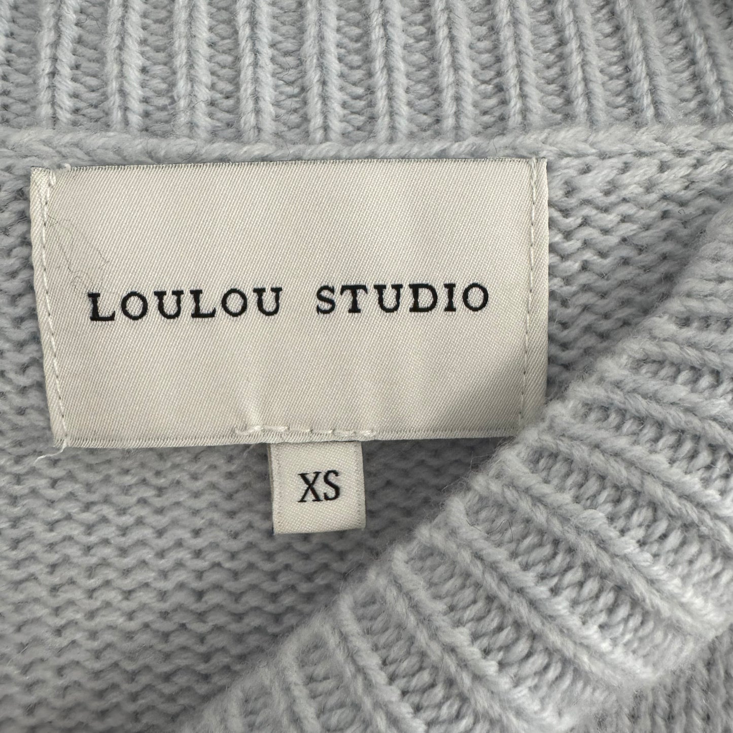 Loulou Studio "Sagar" Sweater in Sky Blue, size XS