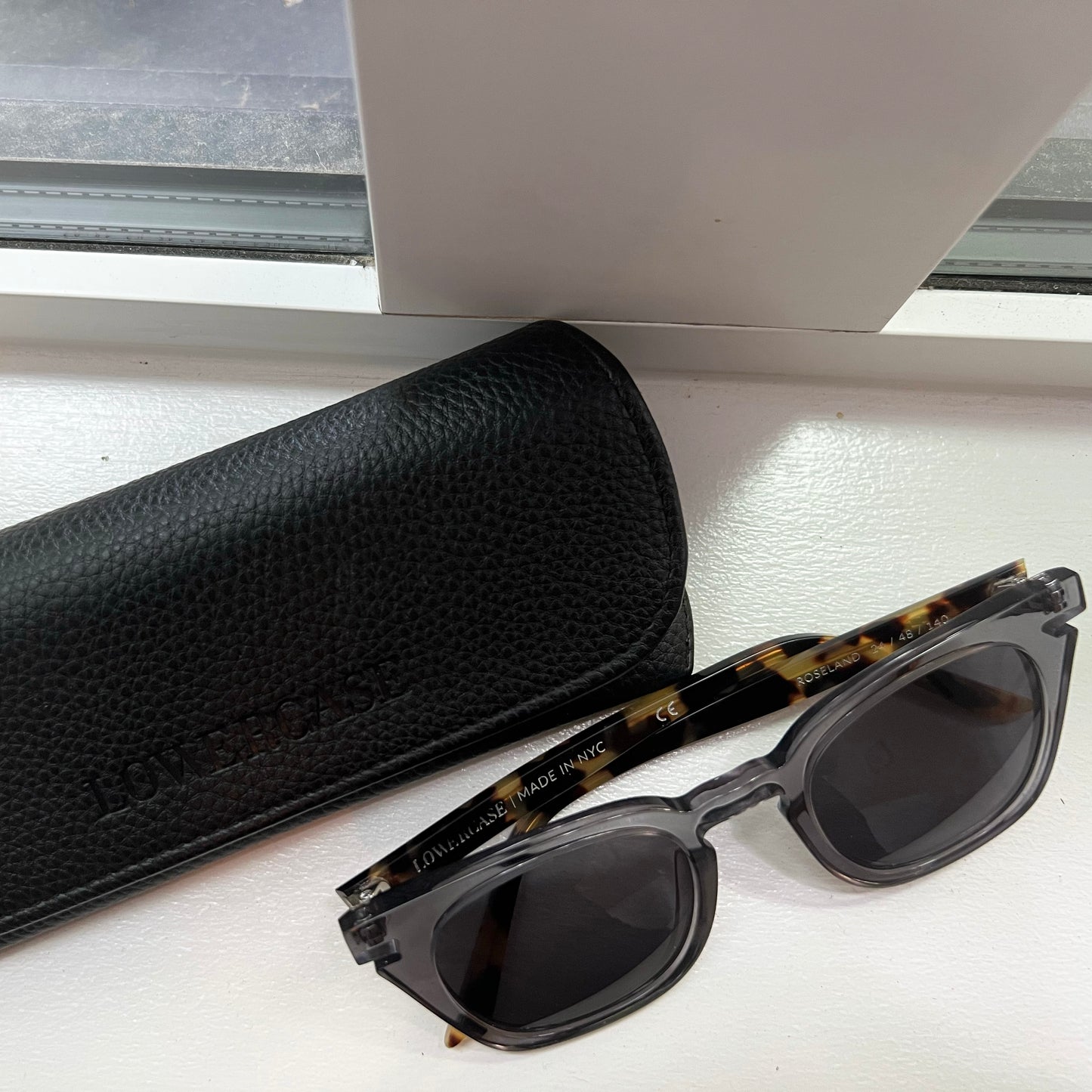 Lowercase "Roseland" Sunglasses in Smoke Grey