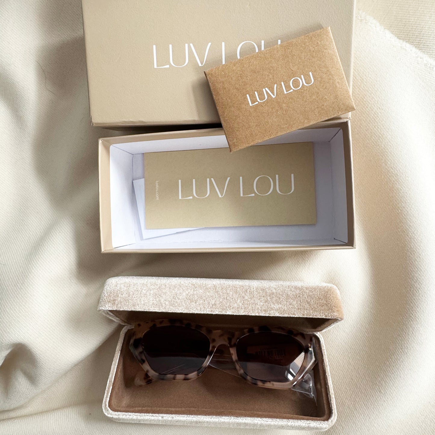 Lou Luv "The Sydney" Sunglasses in "Cream Tort"