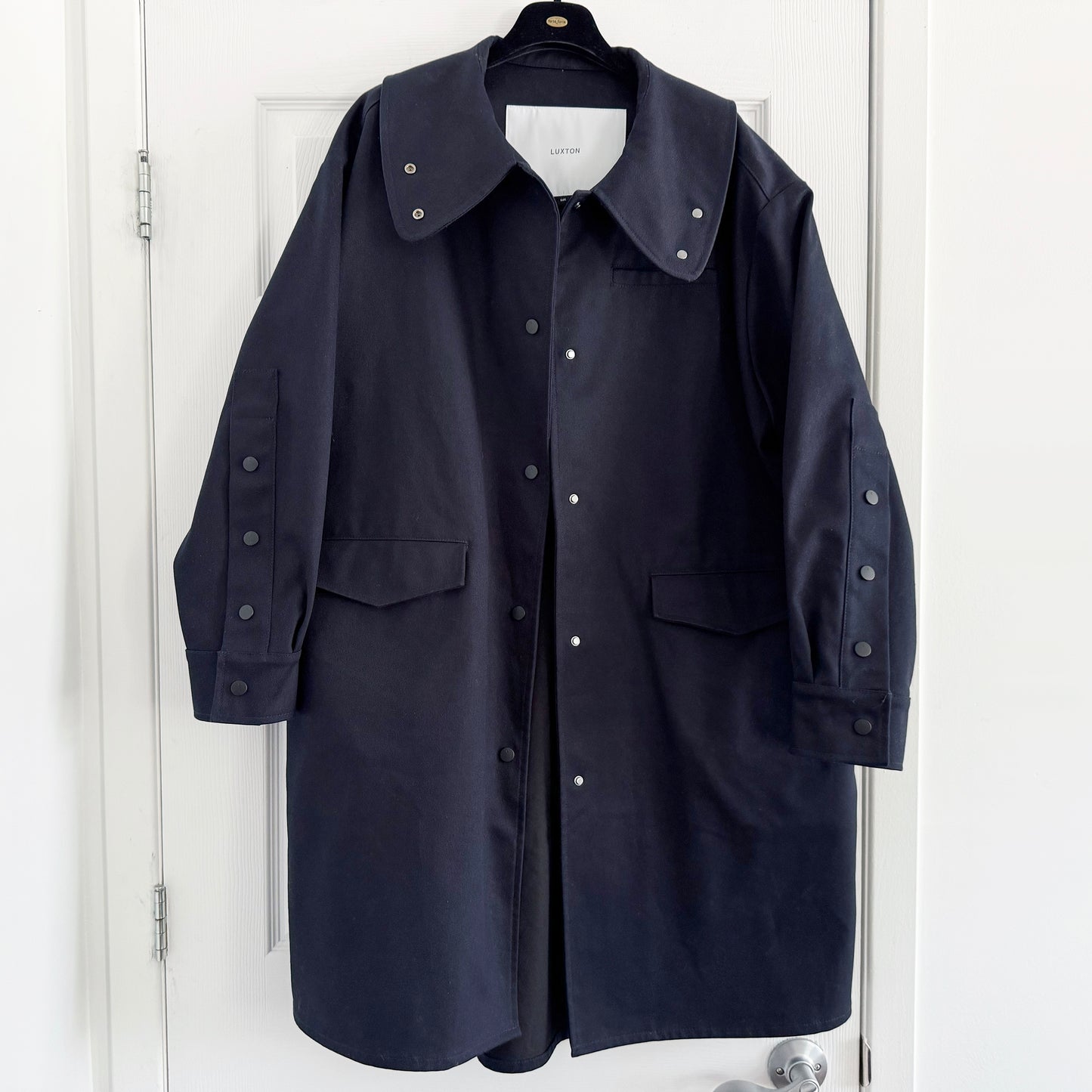 Luxton "Boomerang Trench"  in Navy, size M/L (fits M-XL)