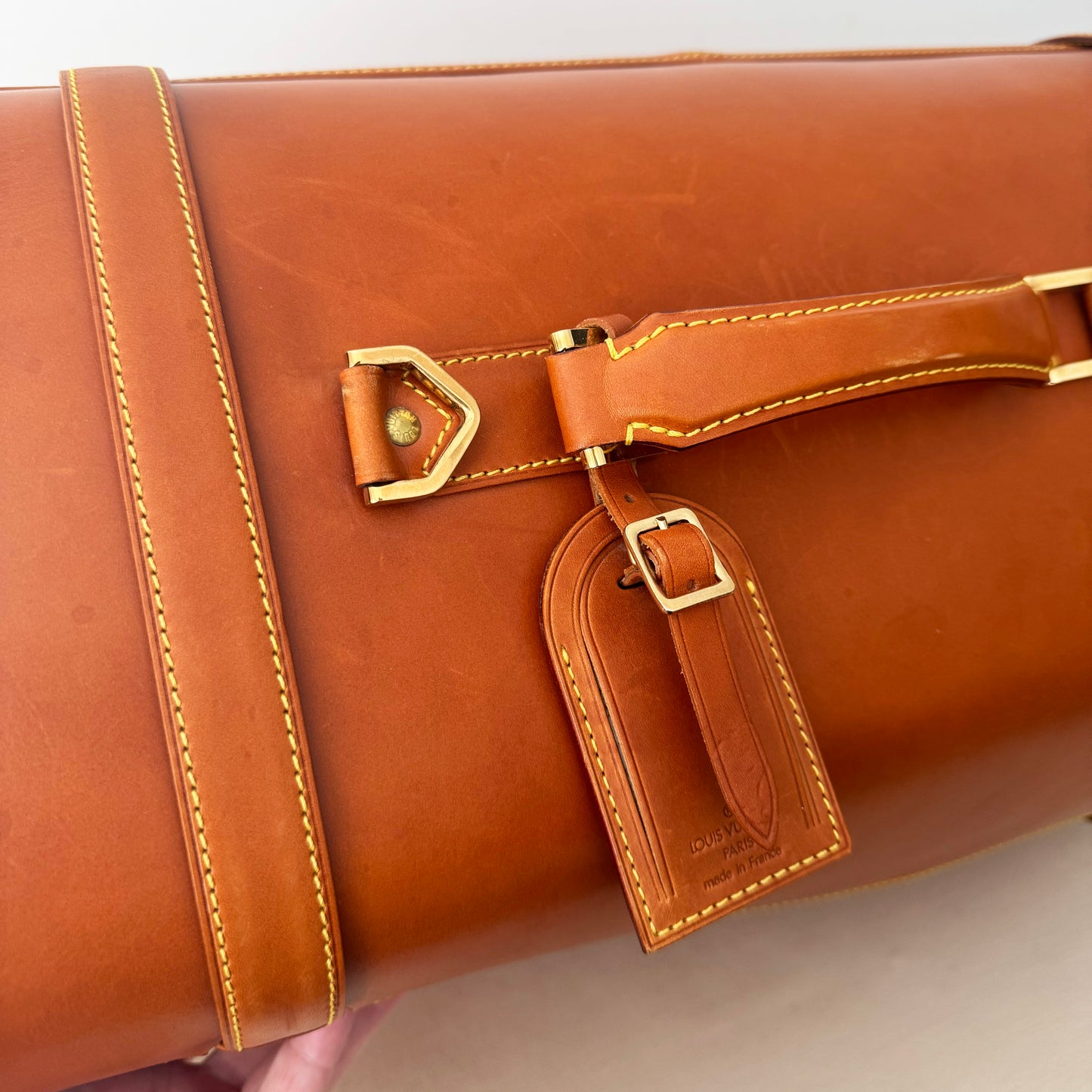 Louis Vuitton "Nubie" Weekender Bag in Leather