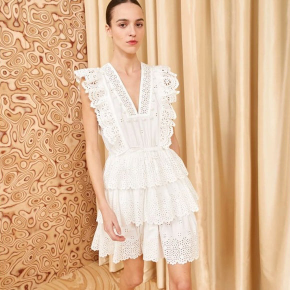 Ulla Johnson "Lilith" Dress in White, size 4