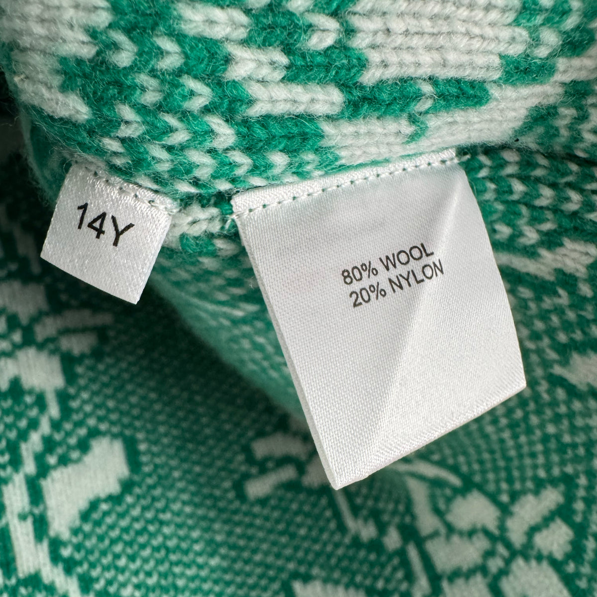 ** KIDS ** Maan Floral Sweater in Green, size 14 years