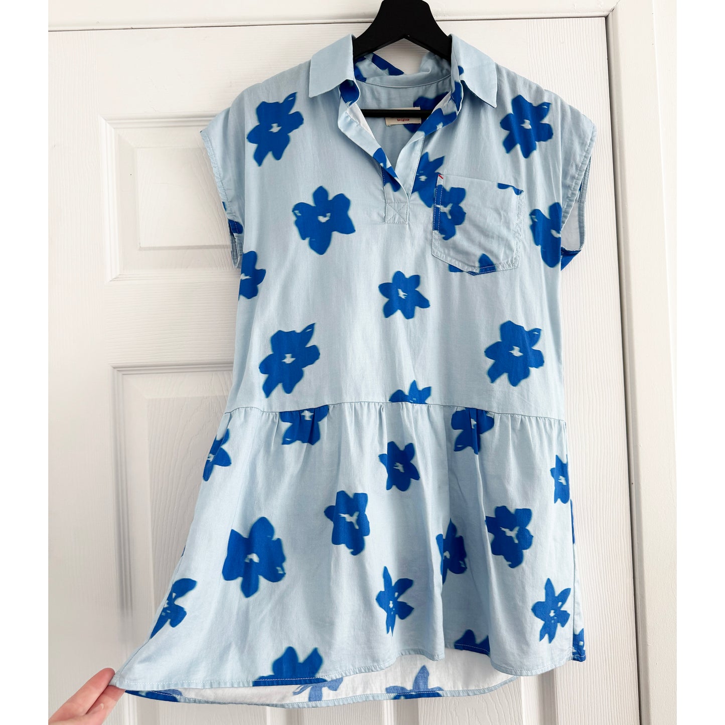 ** KIDS ** Maan Floral Printed Dress in Blue, size 12 years