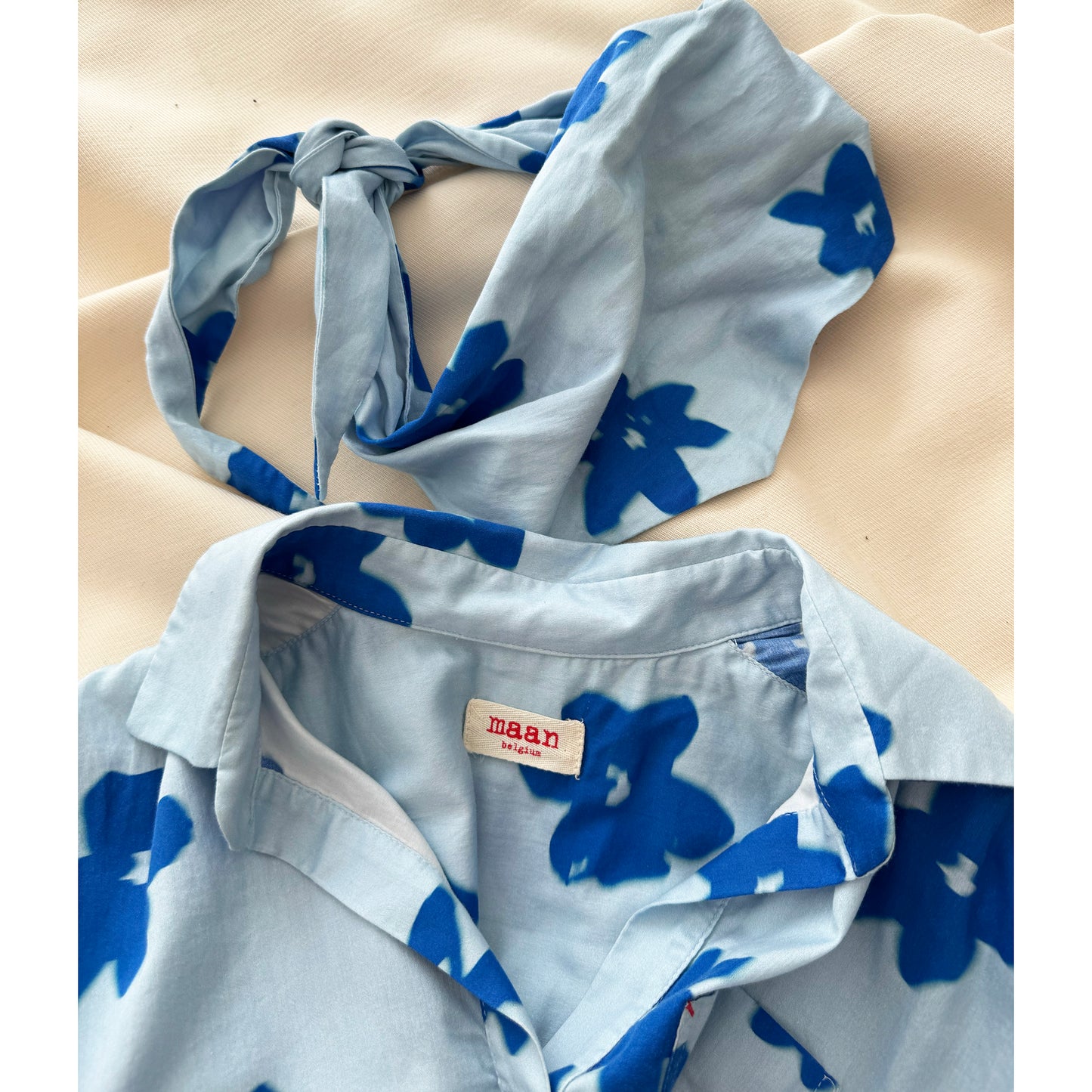 ** KIDS ** Maan Floral Printed Dress in Blue, size 12 years