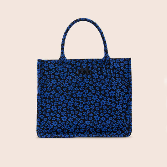 Maguire "Dalia" Floral Tote Bag in Blue
