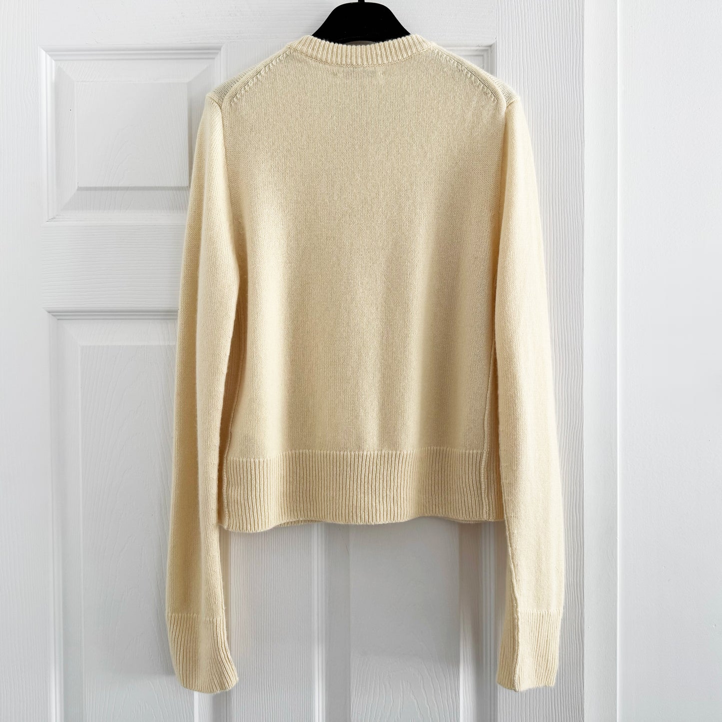 Madwell Cashmere Cardigan in "Lemon Chiffon", size Medium (fits size Small)