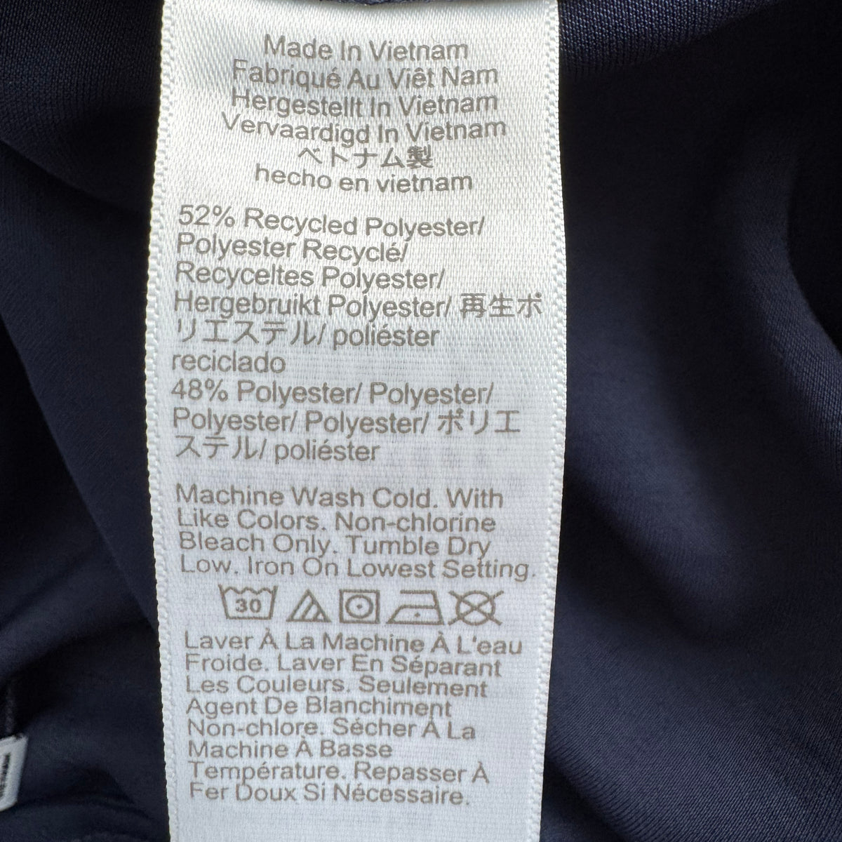 Alexa Chung for Madewell Mick Satin Track Pant in Navy, size Medium