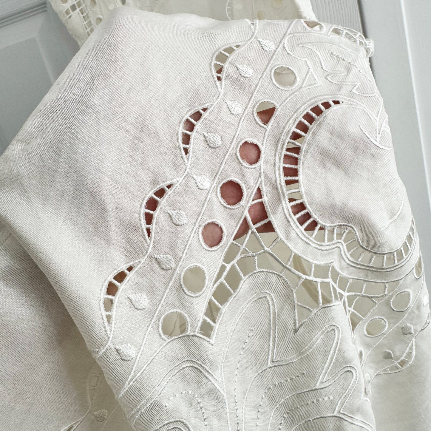 Magali Pascal "Frutta" Dress in Off-White, Size Medium