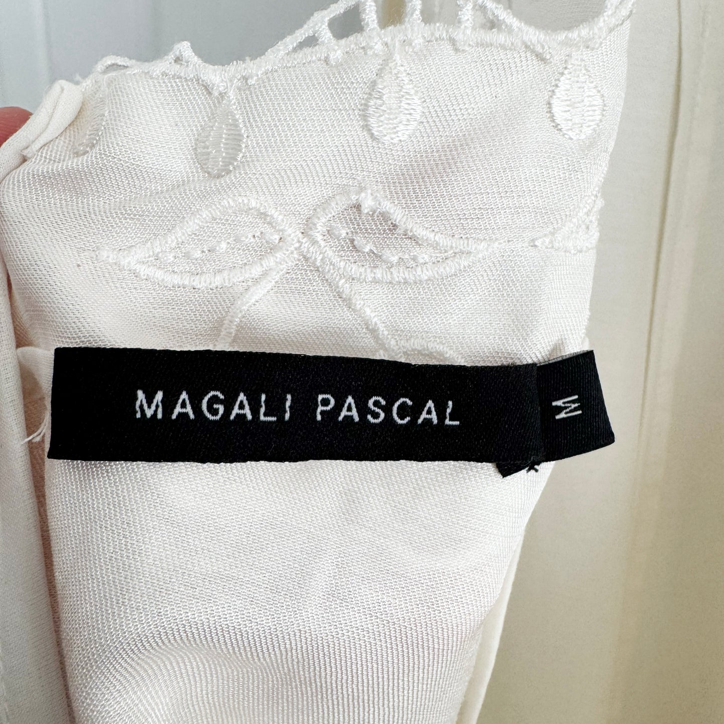 Magali Pascal "Frutta" Dress in Off-White, Size Medium