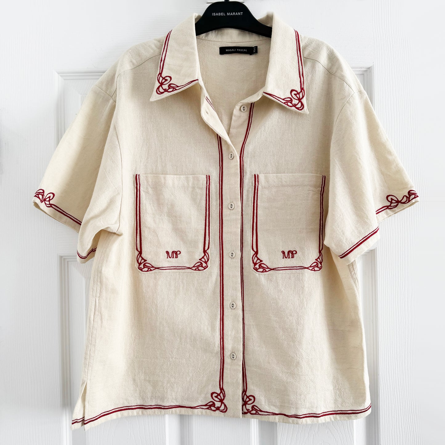 Magali Pascale "Betty" Shirt in Beige, size XS/S